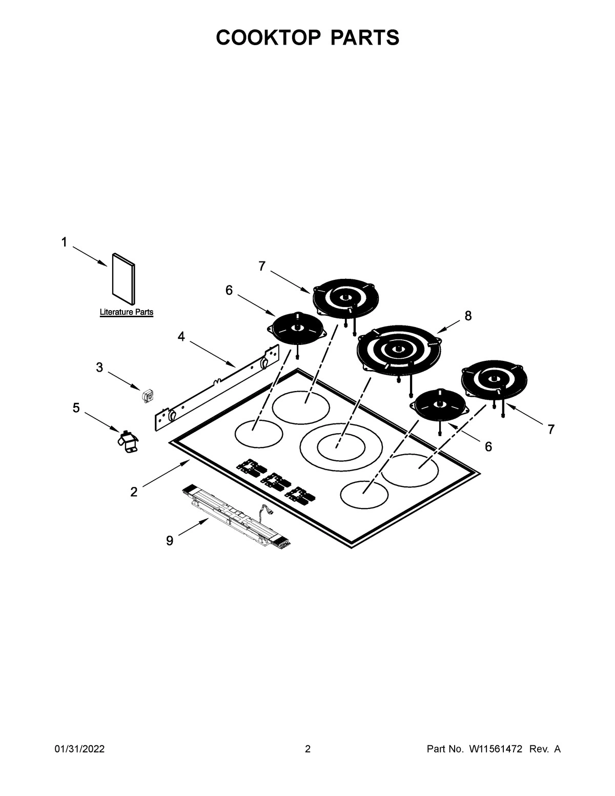 02 - COOKTOP PARTS
