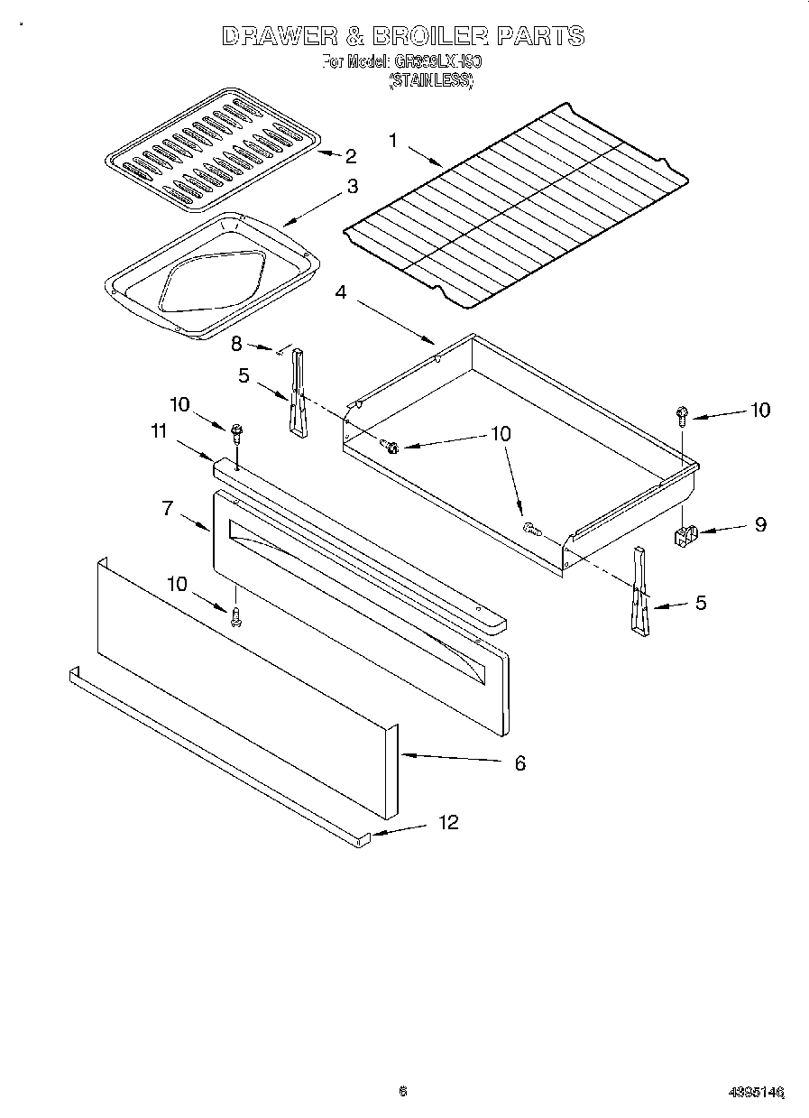 05 - DRAWER AND BROILER, OPTIONAL