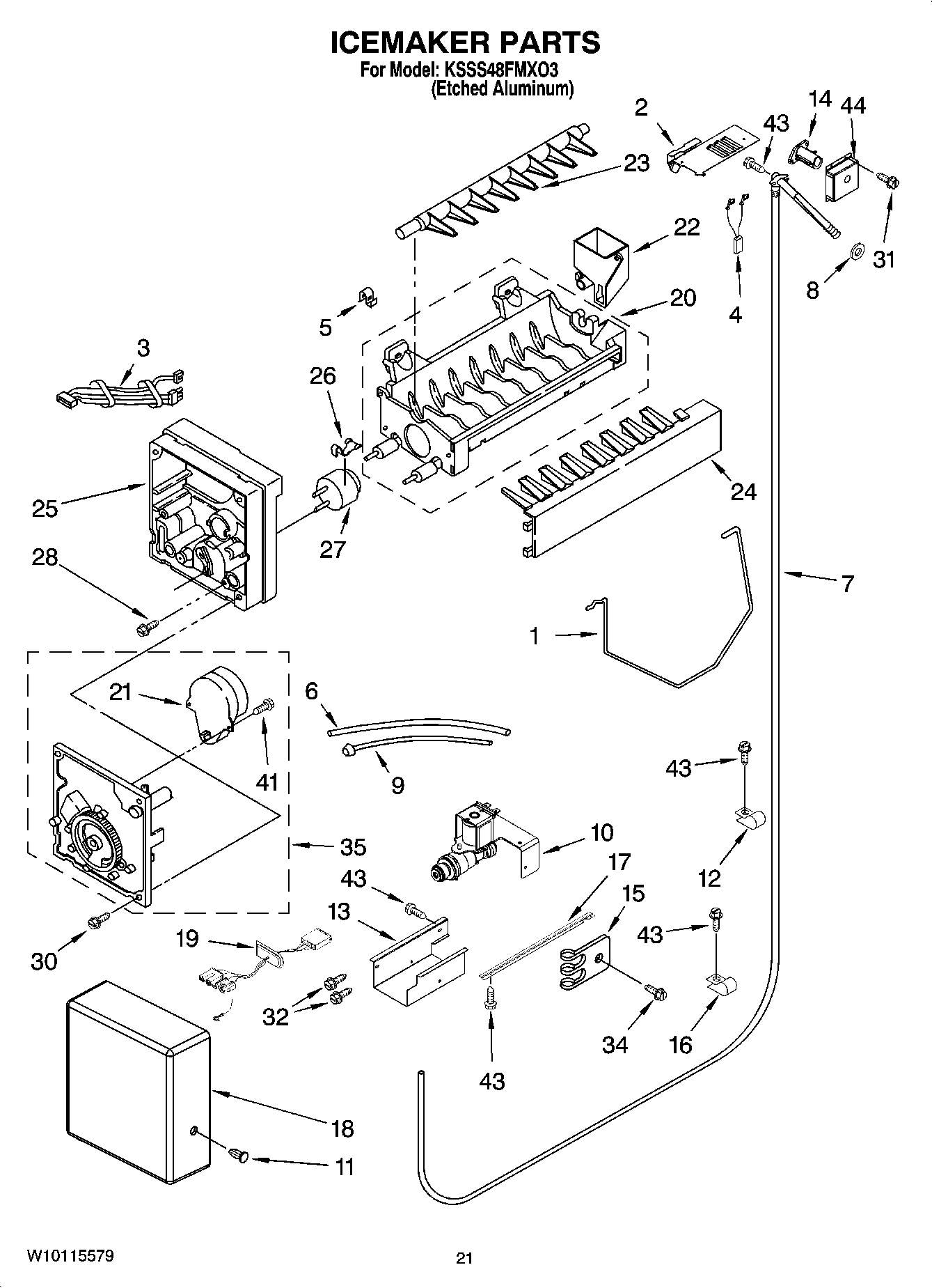 13 - ICEMAKER PARTS