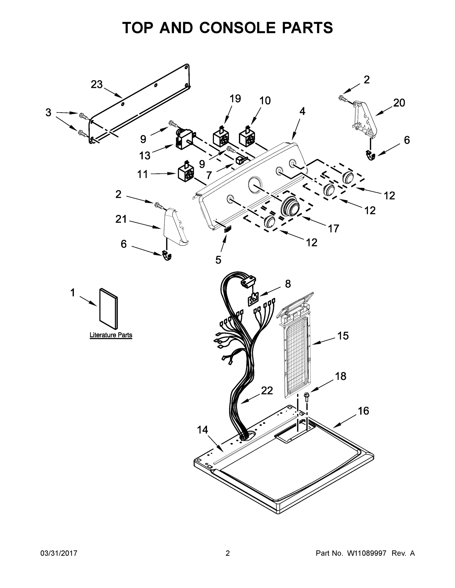 02 - TOP AND CONSOLE PARTS