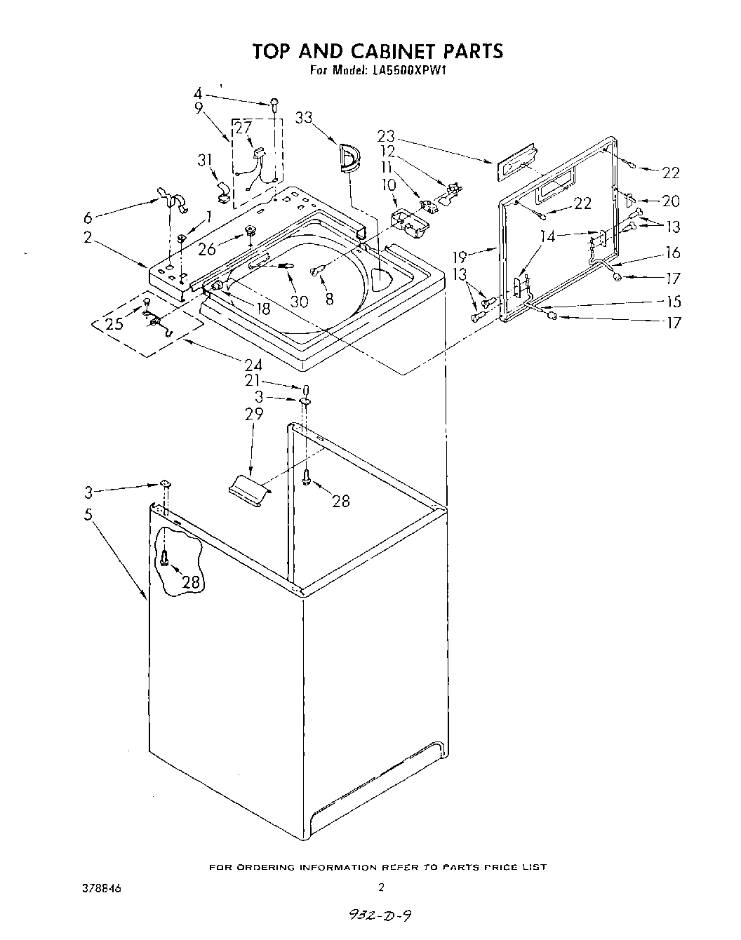 02 - TOP AND CABINET , LITERATURE AND OPTIONAL