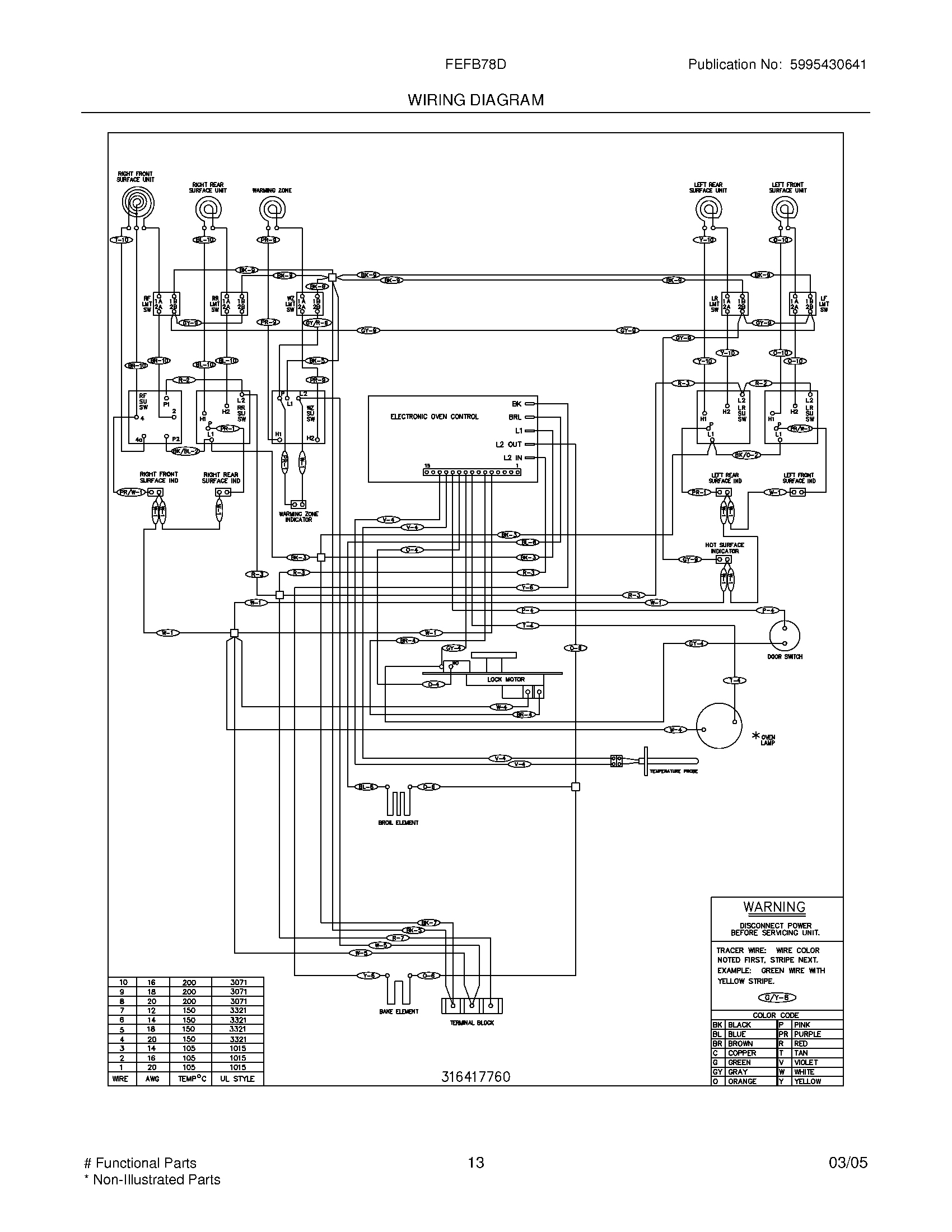 13 - WIRING DIAGRAM
