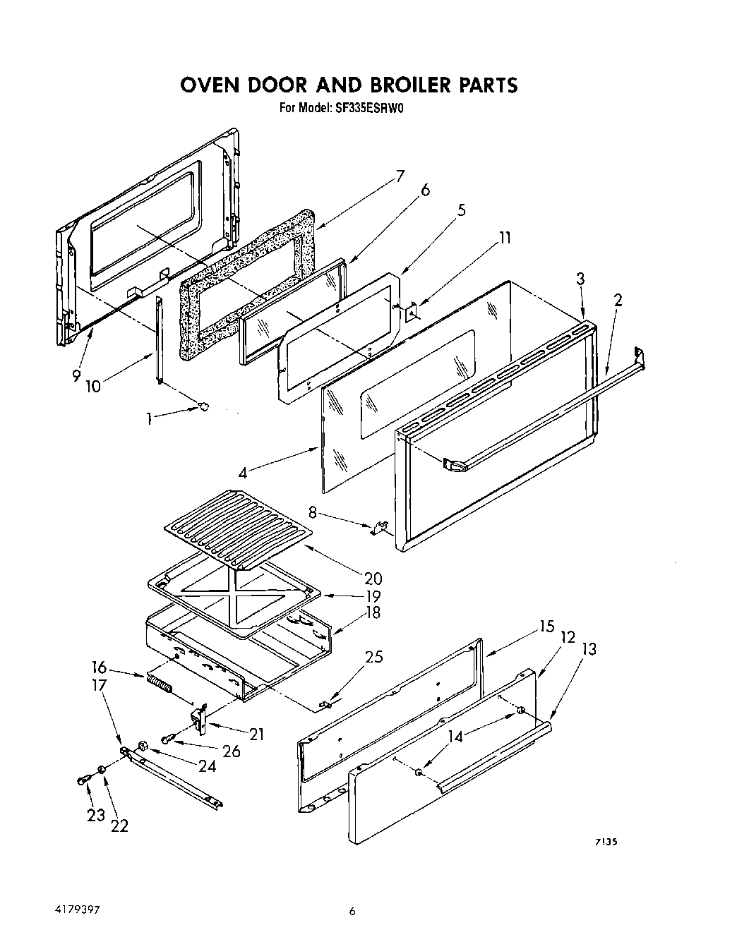 05 - OVEN DOOR AND BROILER