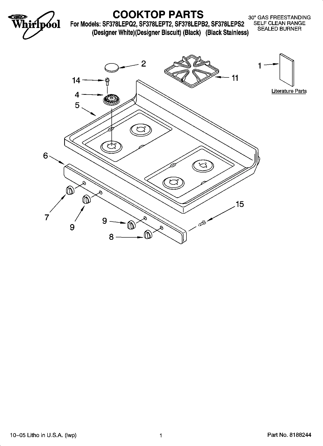 01 - COOKTOP PARTS