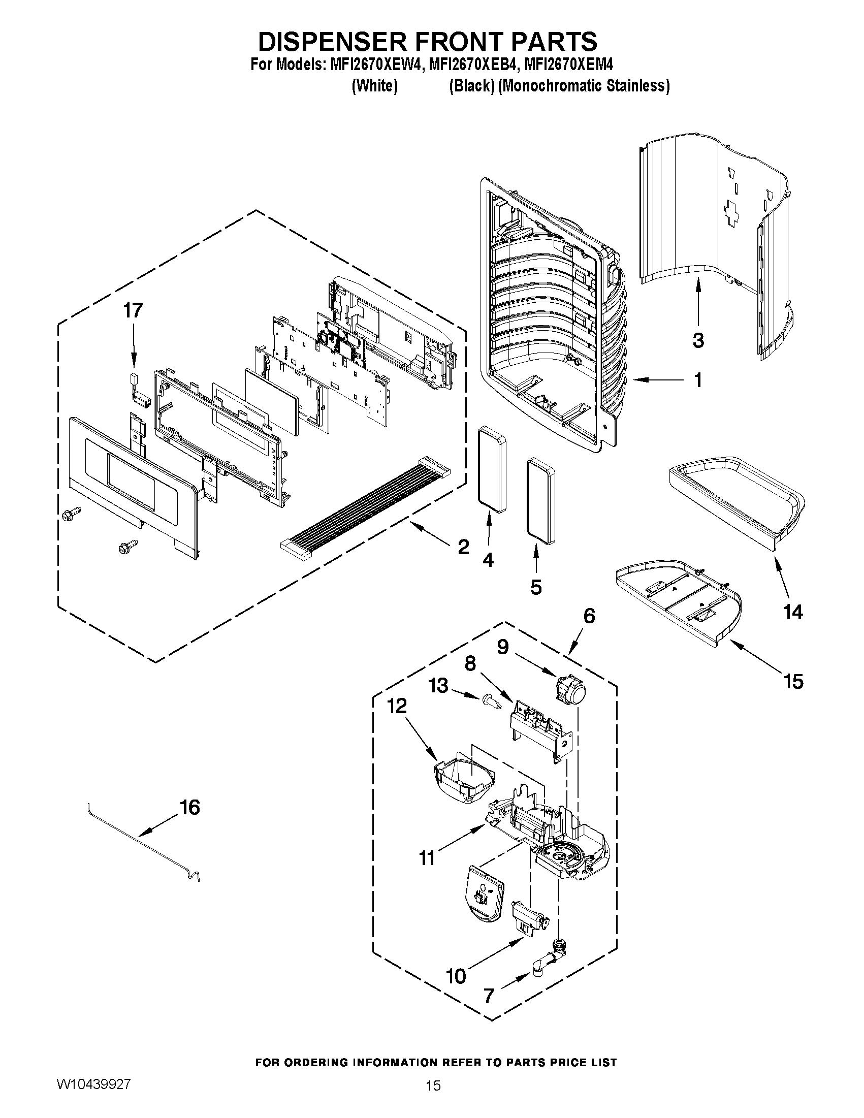 08 - DISPENSER FRONT PARTS
