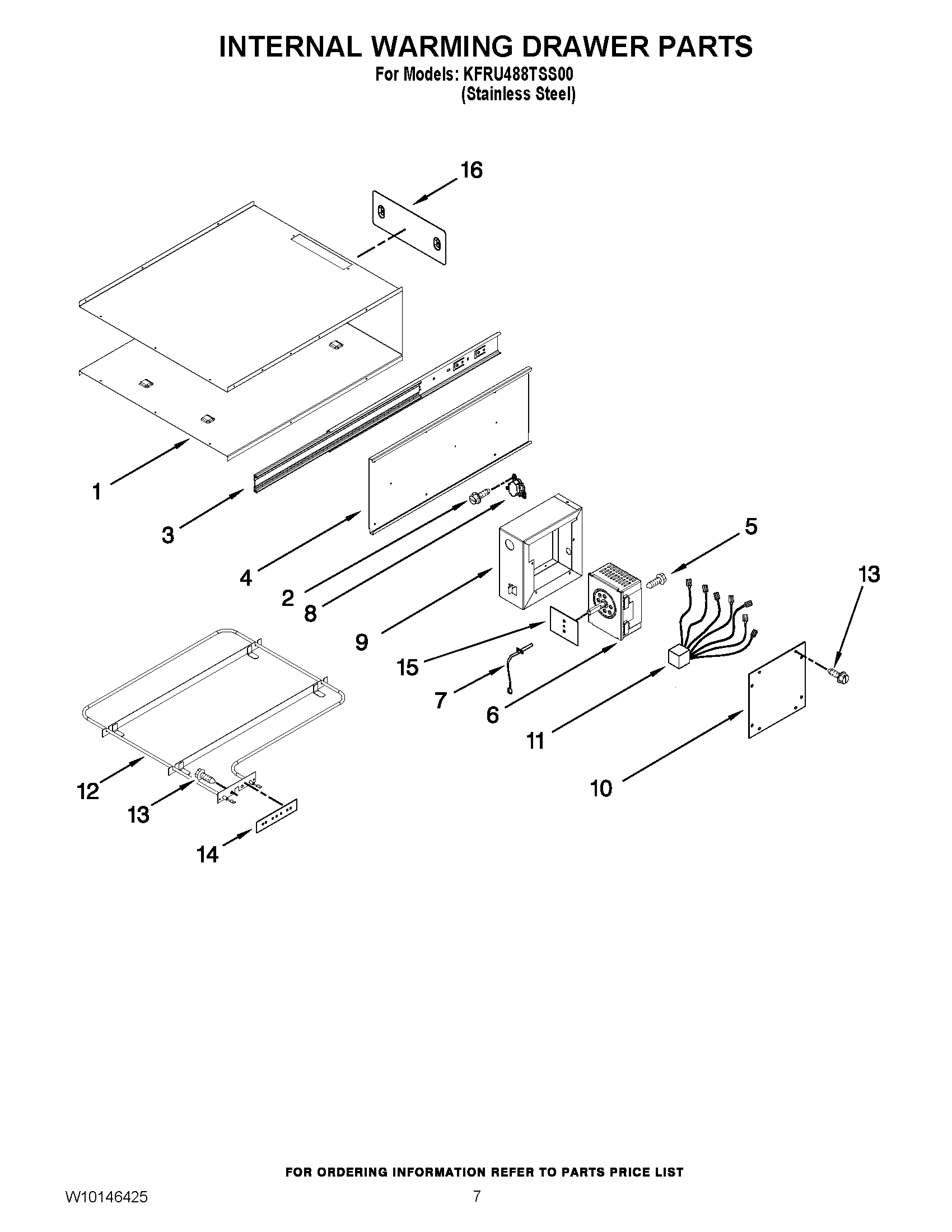04 - INTERNAL WARMING DRAWER PARTS
