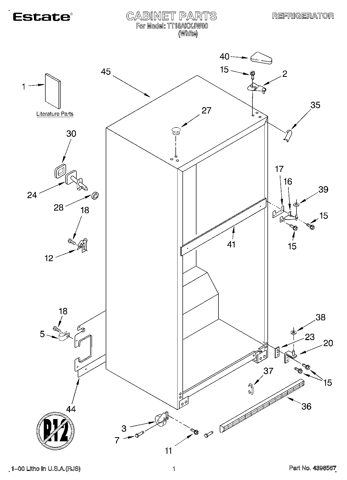 01 - CABINET, LITERATURE