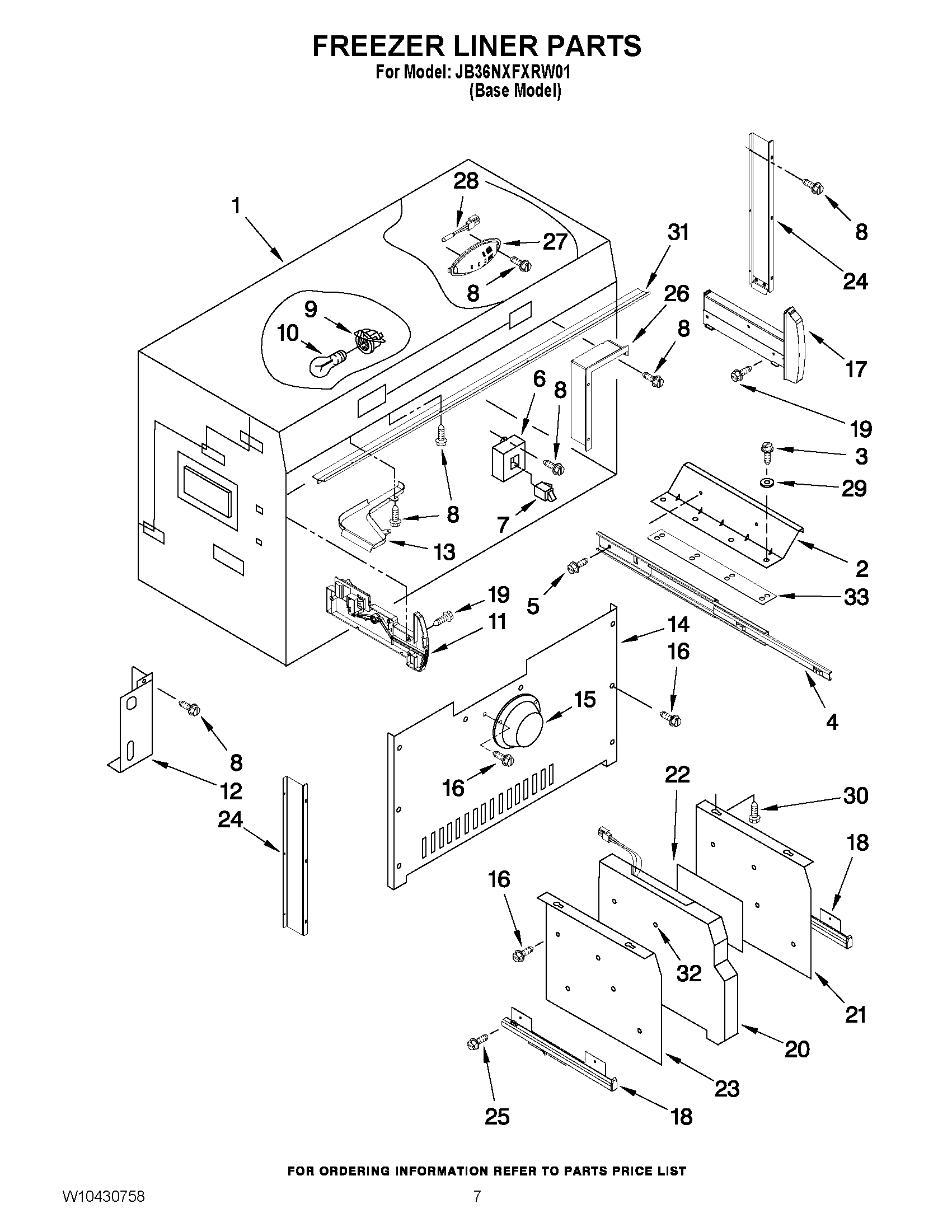 05 - FREEZER LINER PARTS
