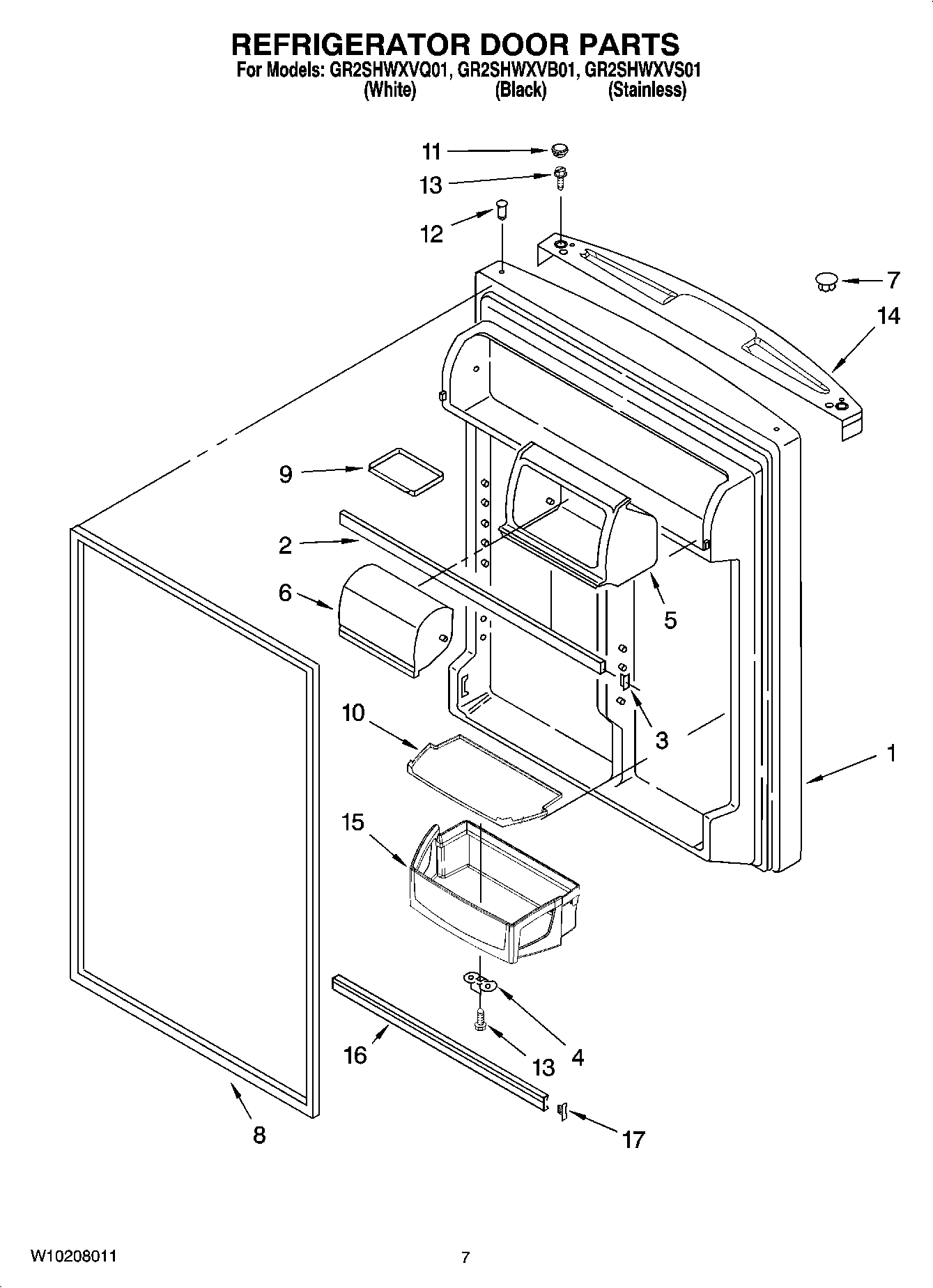 04 - REFRIGERATOR DOOR PARTS