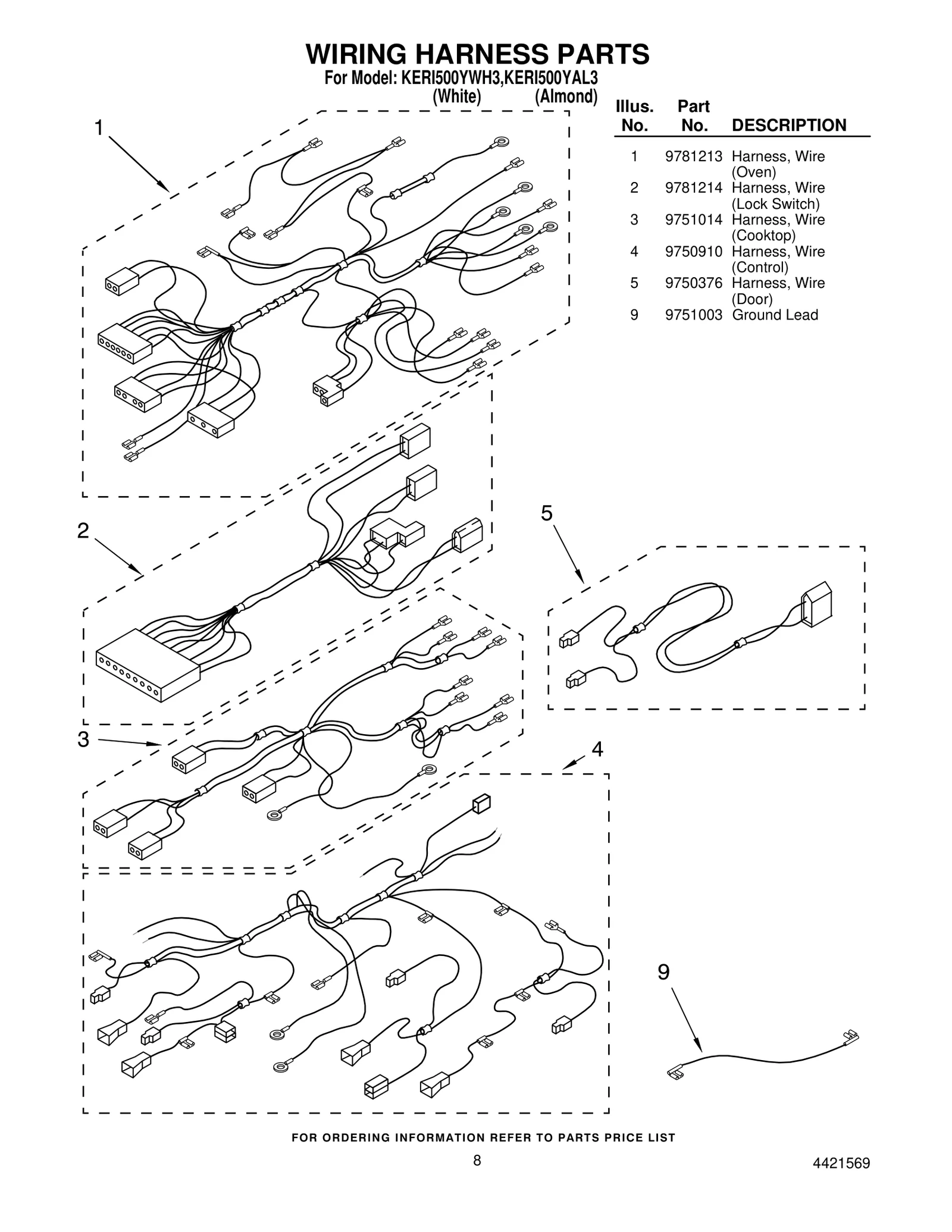WIRING HARNESS PARTS