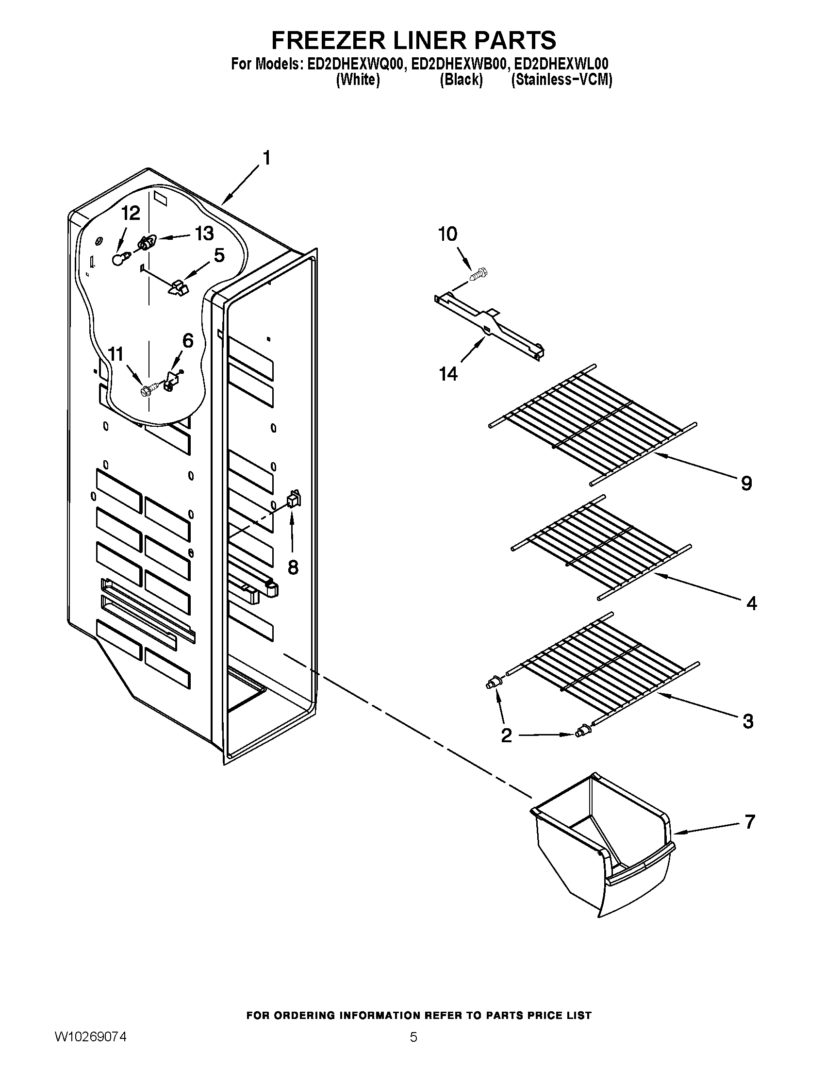 04 - FREEZER LINER PARTS