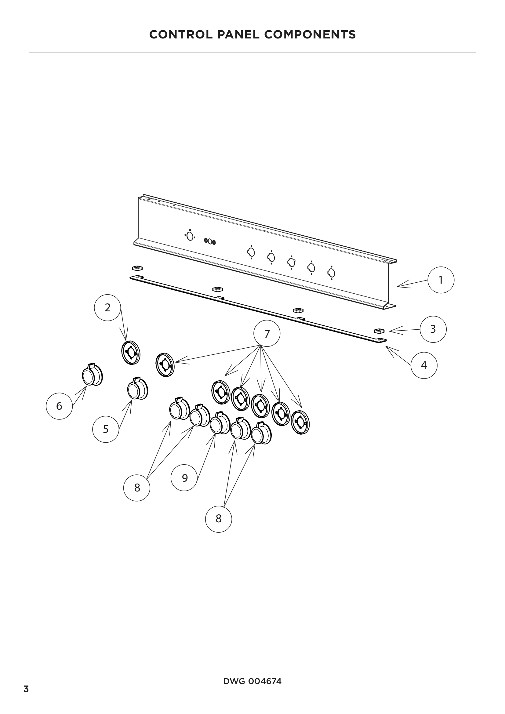 CONTROL PANEL COMPONENTS