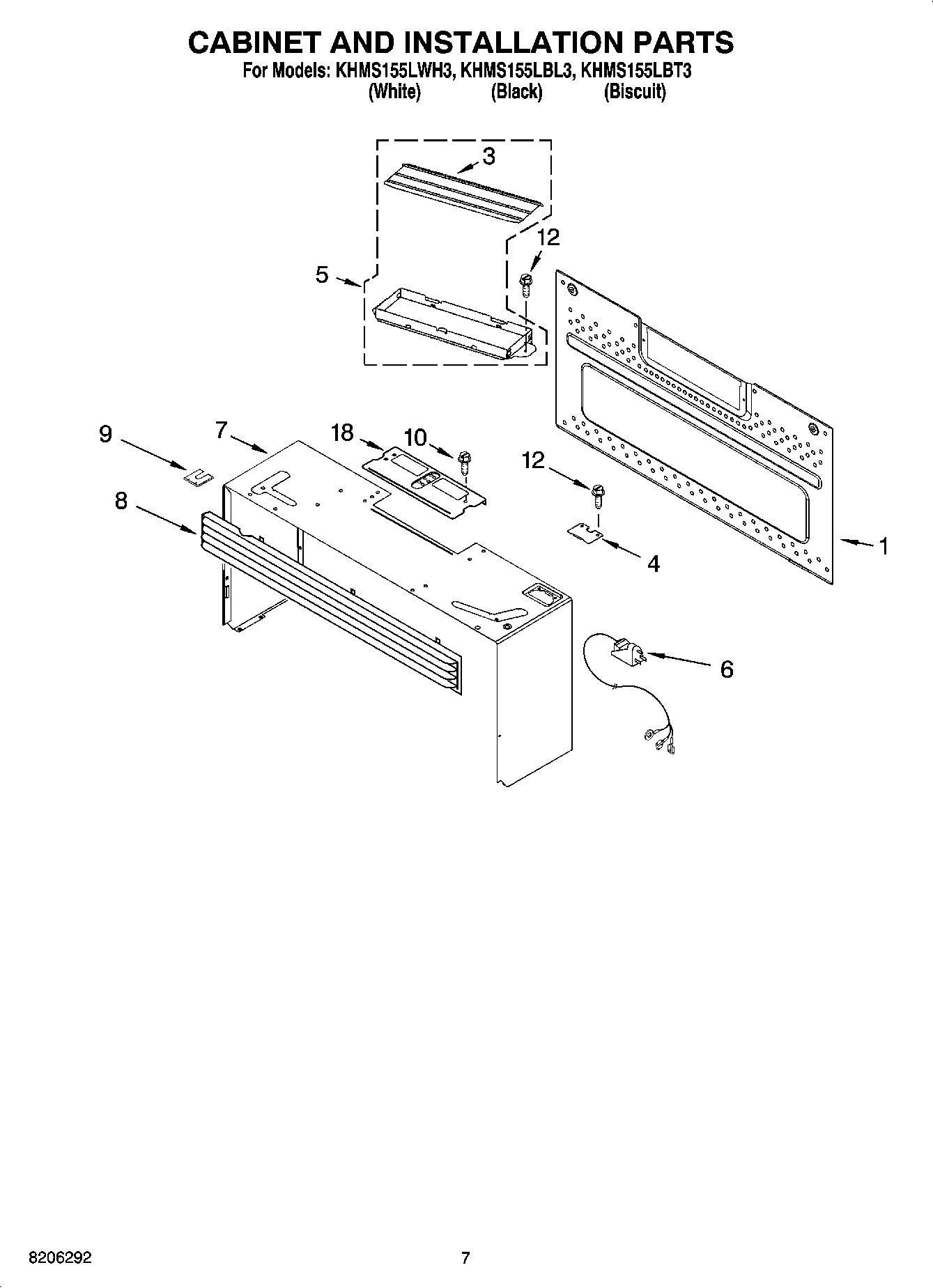 06 - CABINET AND INSTALLATION PARTS