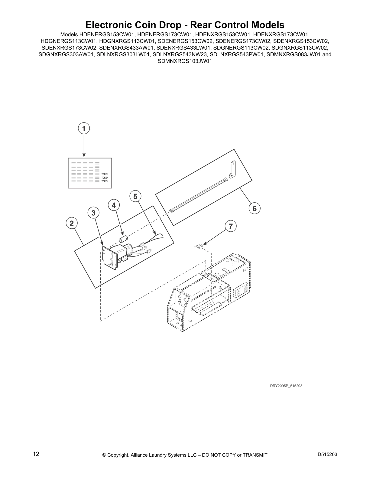 Electronic Coin Drop - Rear Control Models
