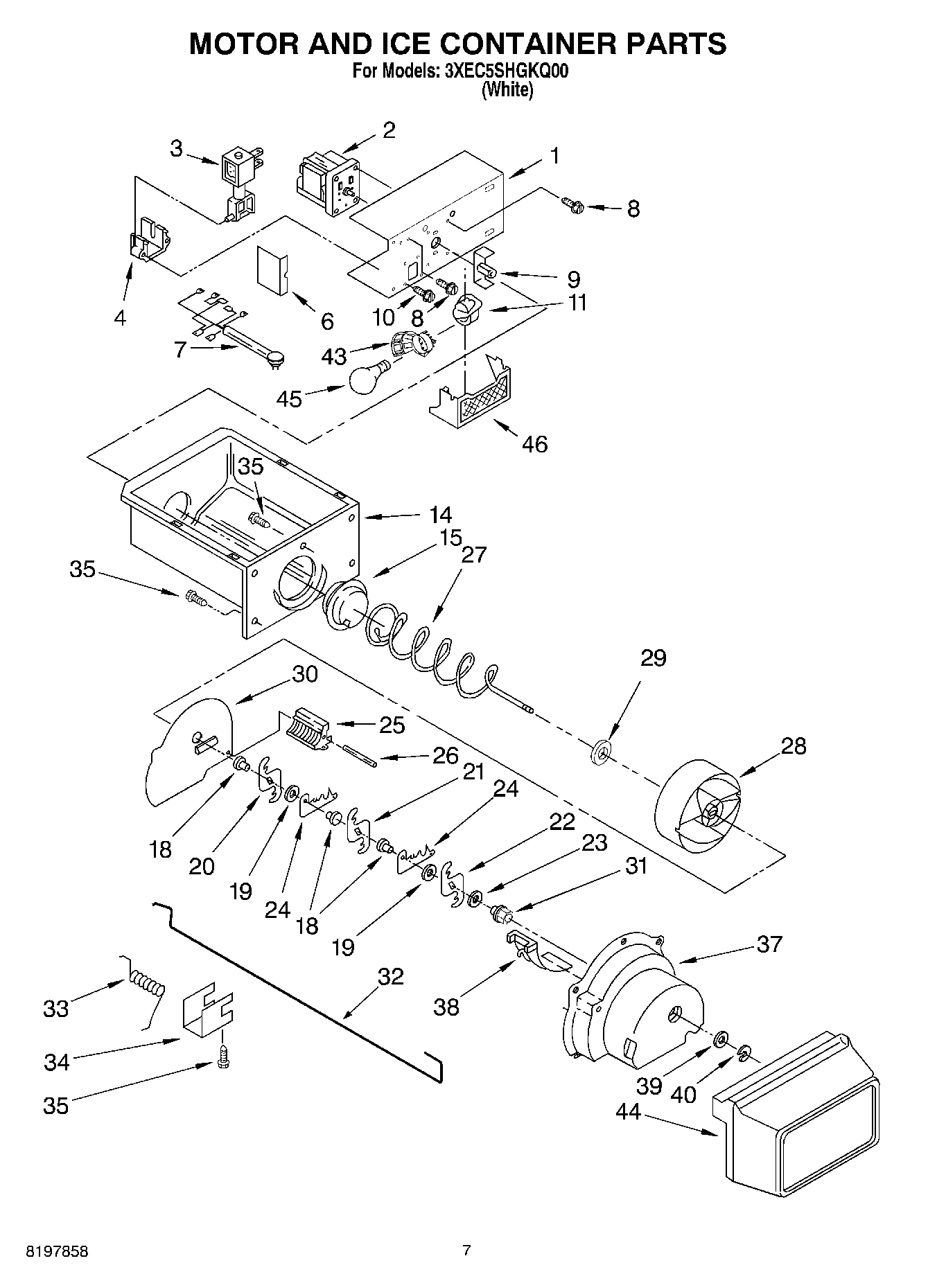 05 - MOTOR AND ICE CONTAINER