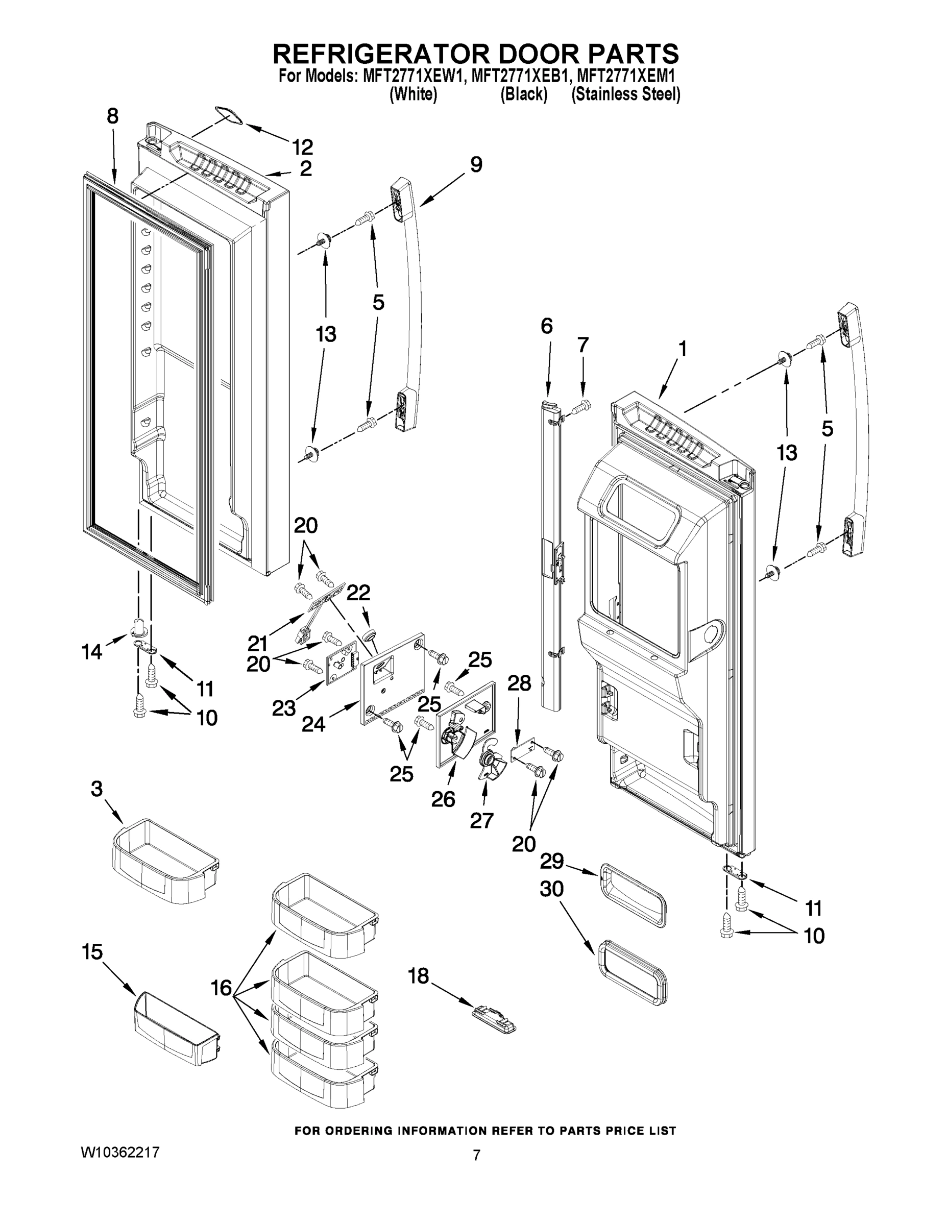 04 - REFRIGERATOR DOOR PARTS