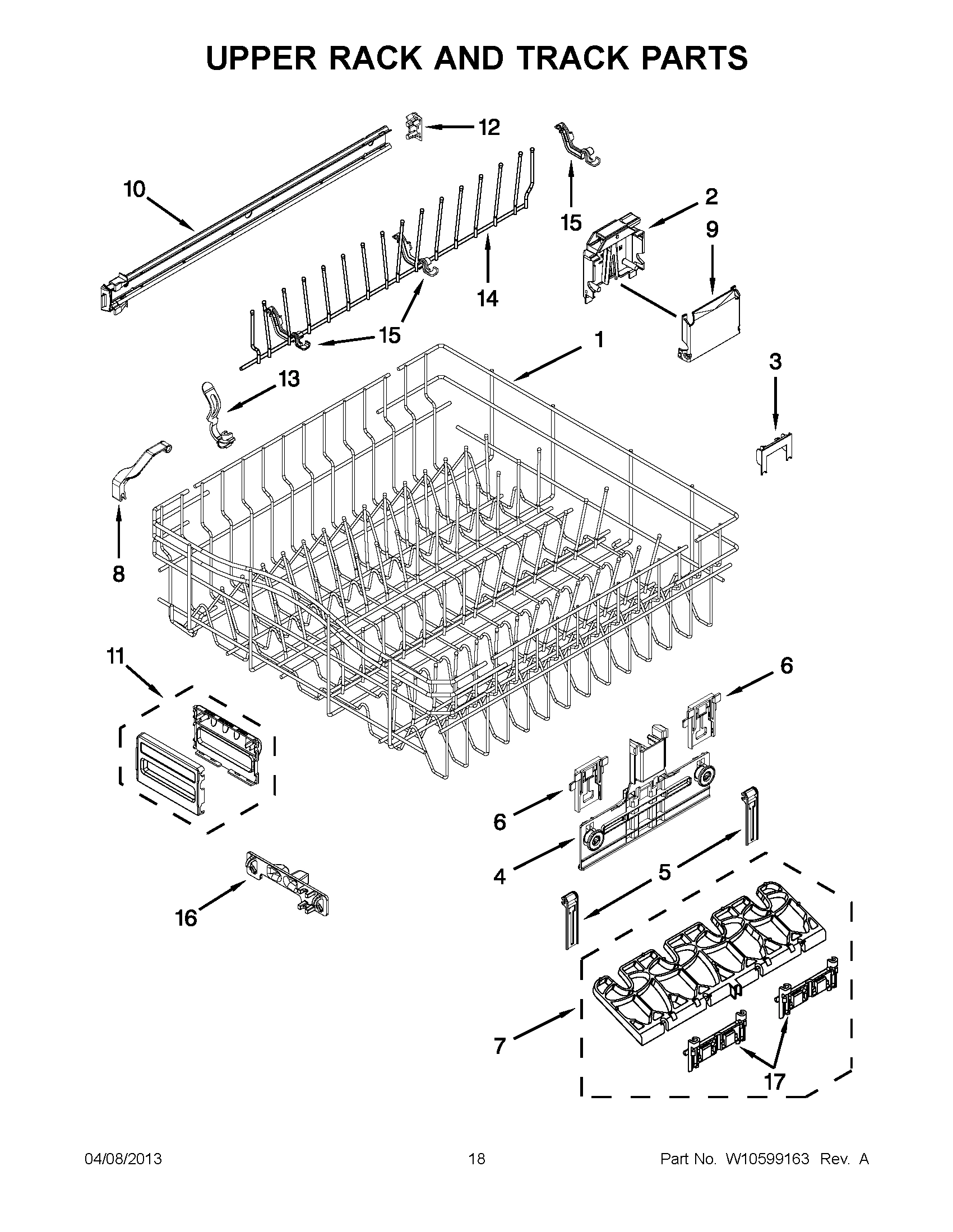 09 - UPPER RACK AND TRACK PARTS