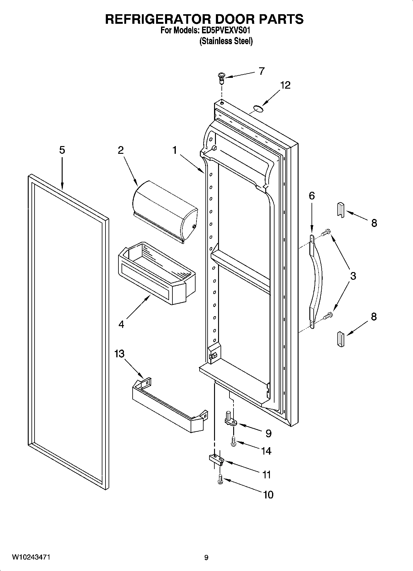 06 - REFRIGERATOR DOOR PARTS
