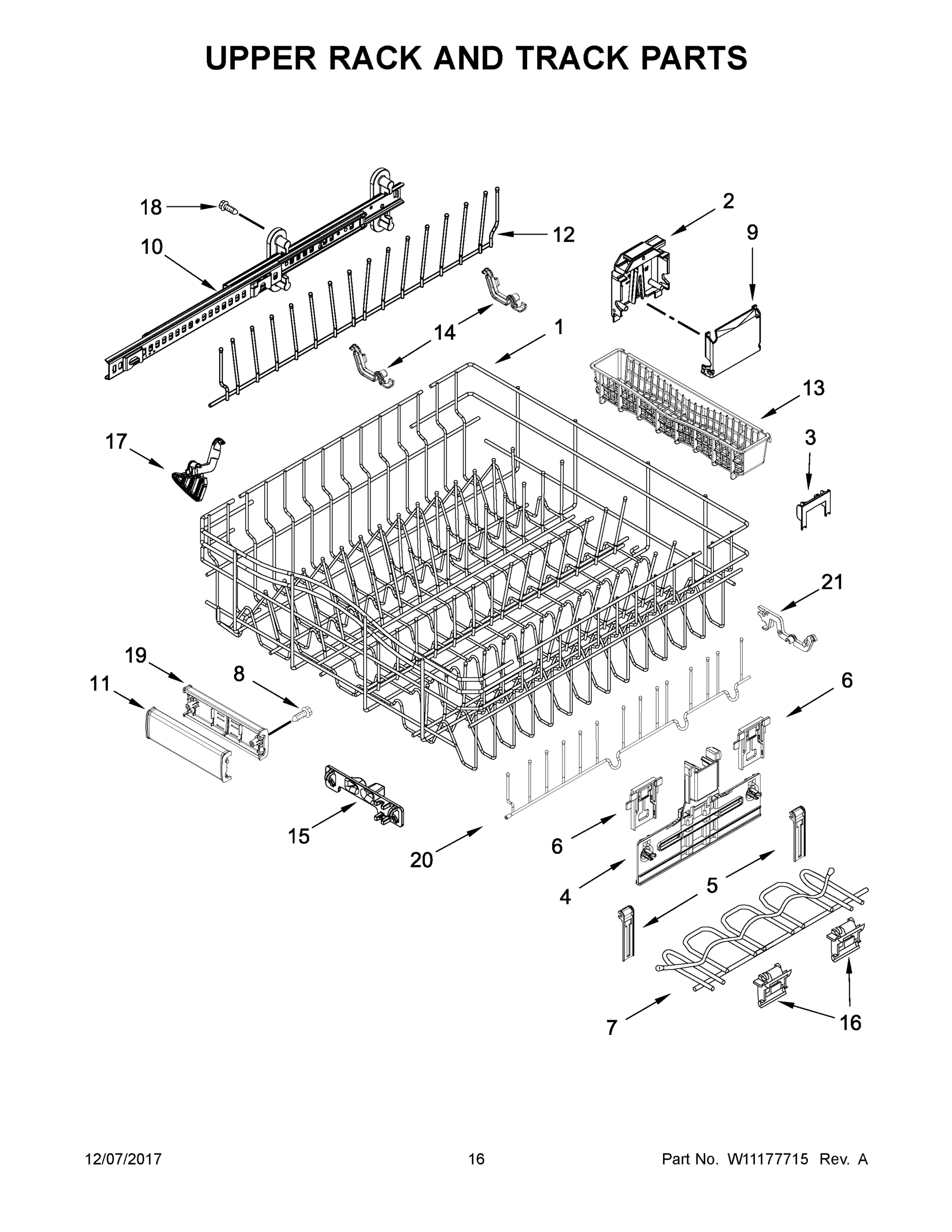 09 - UPPER RACK AND TRACK PARTS