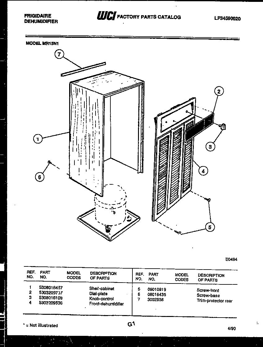 02 - CABINET AND CONTROL PARTS