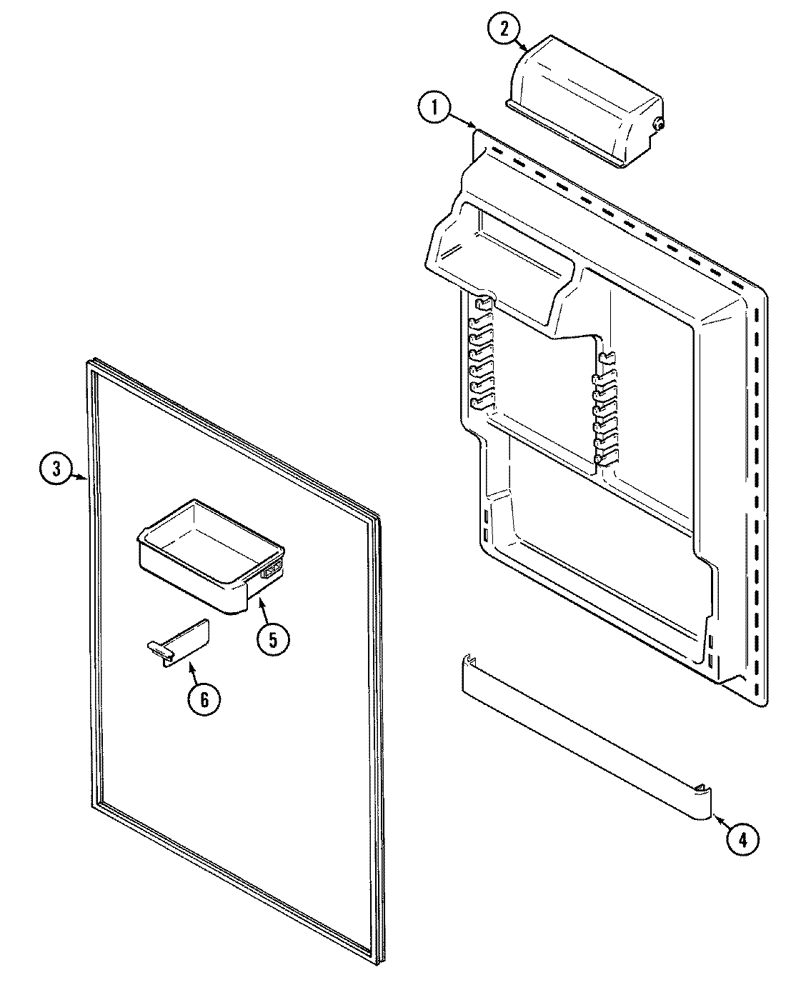 06 - FRESH FOOD INNER DOOR (BISQUE)