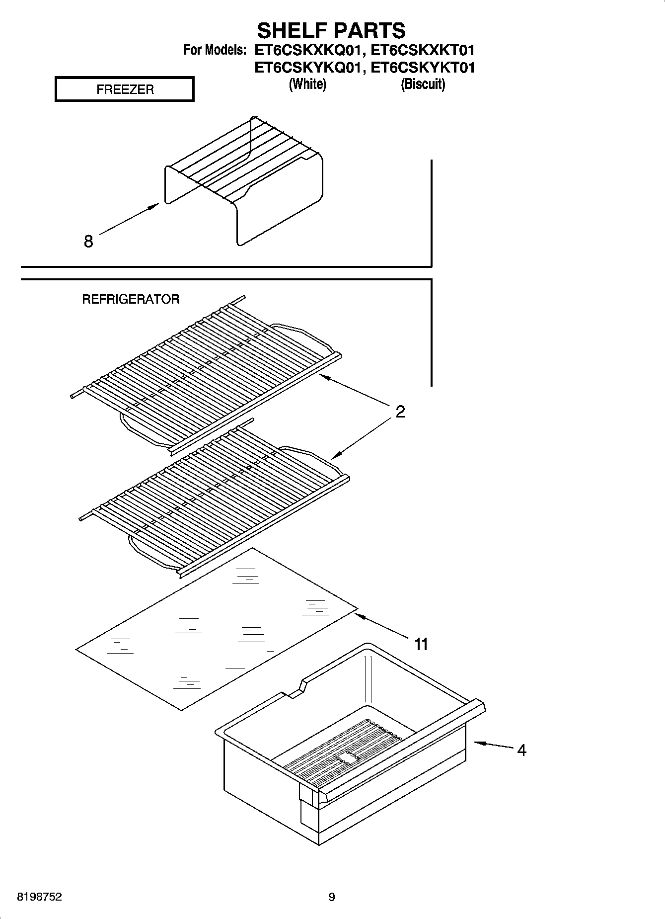05 - SHELF PARTS, OPTIONAL PARTS