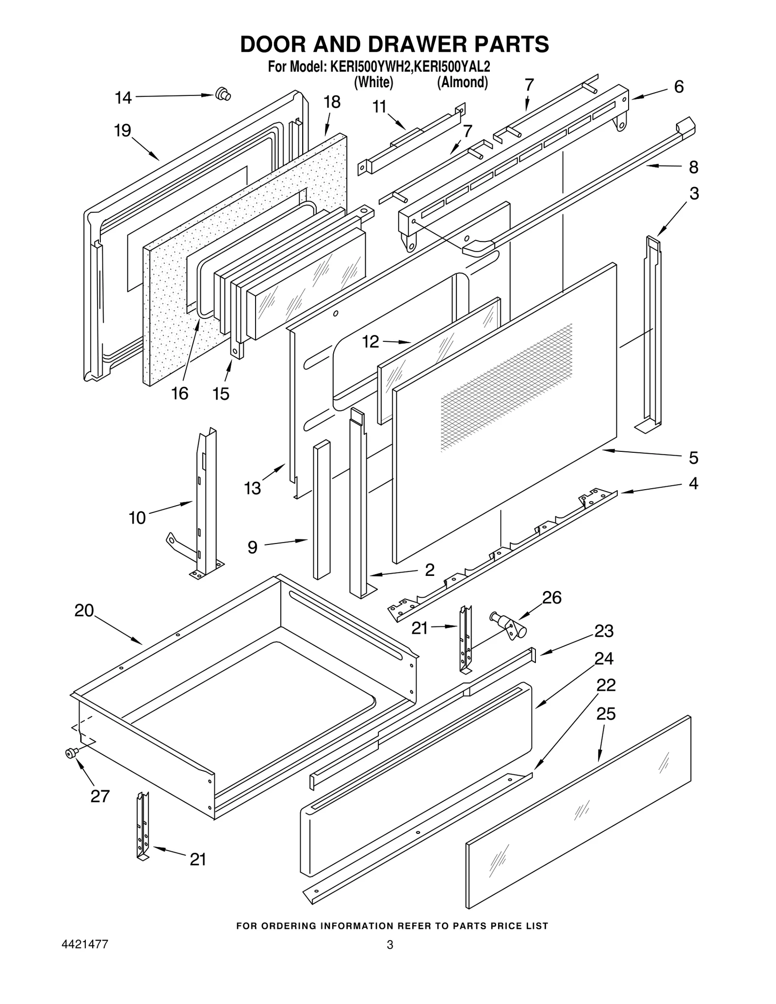 DOOR AND DRAWER PARTS