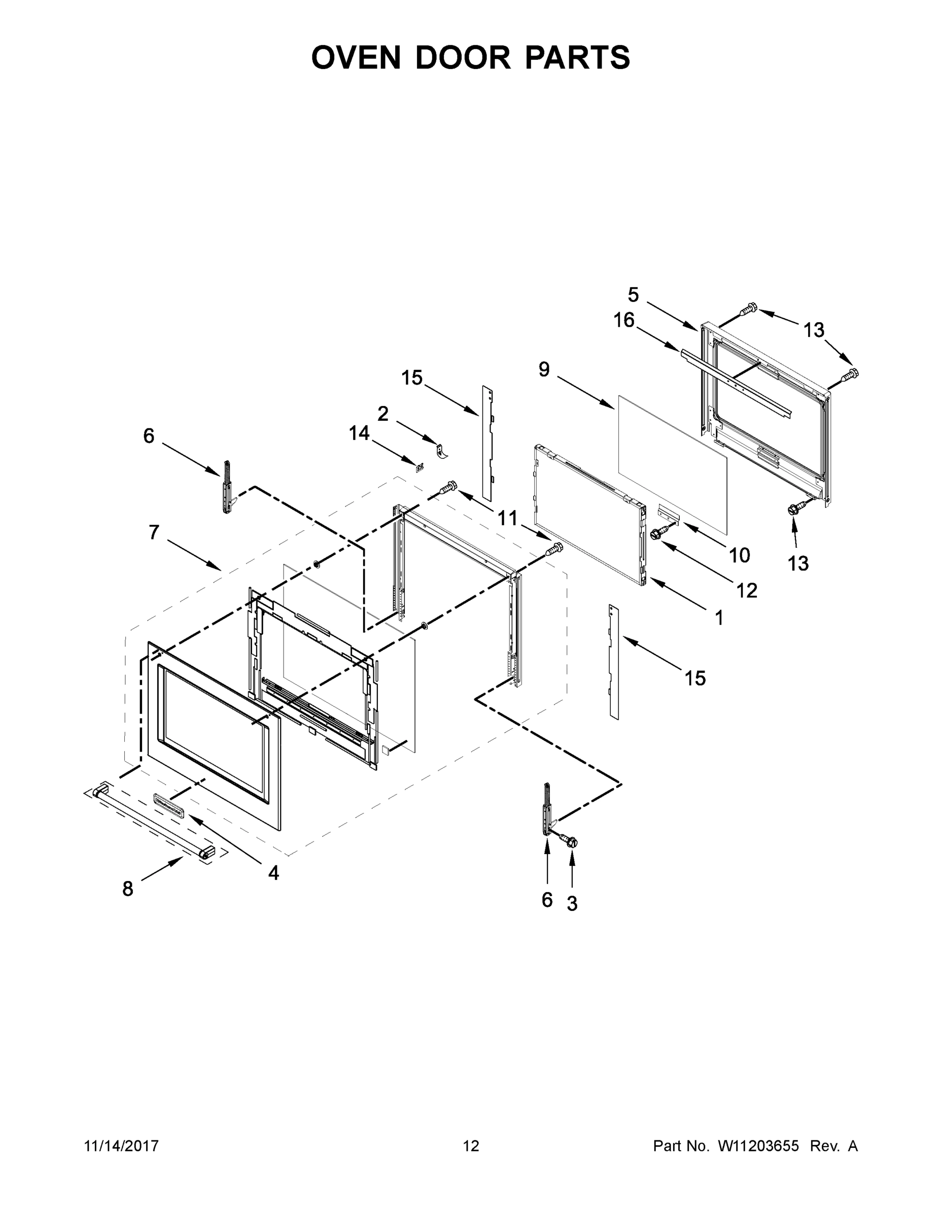 07 - OVEN DOOR PARTS