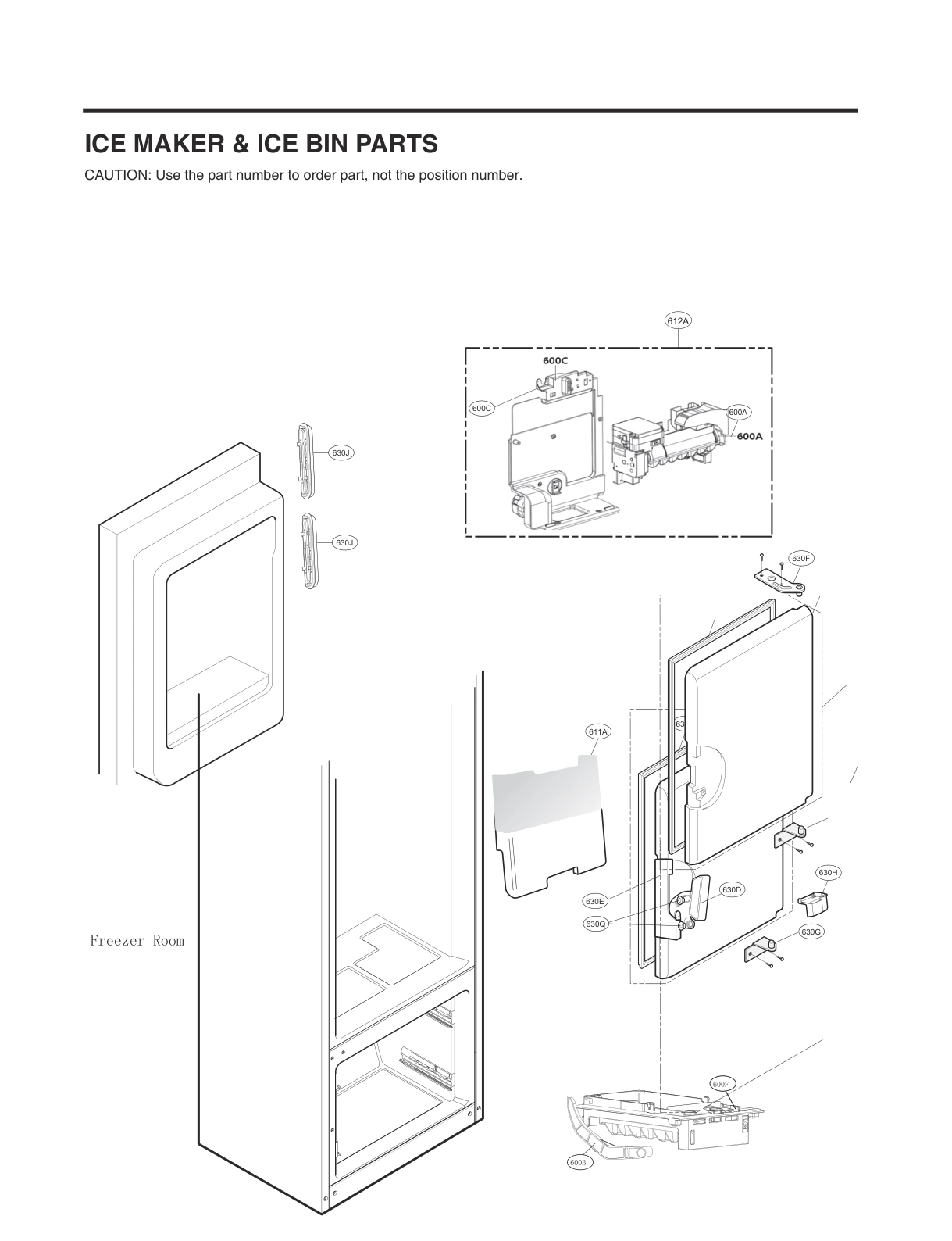 ICEMAKER & ICE BIN PARTS