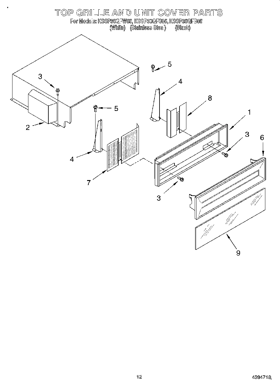 09 - TOP GRILLE AND UNIT COVER