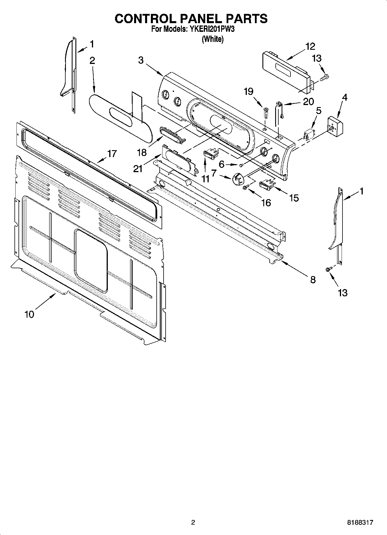 02 - CONTROL PANEL PARTS
