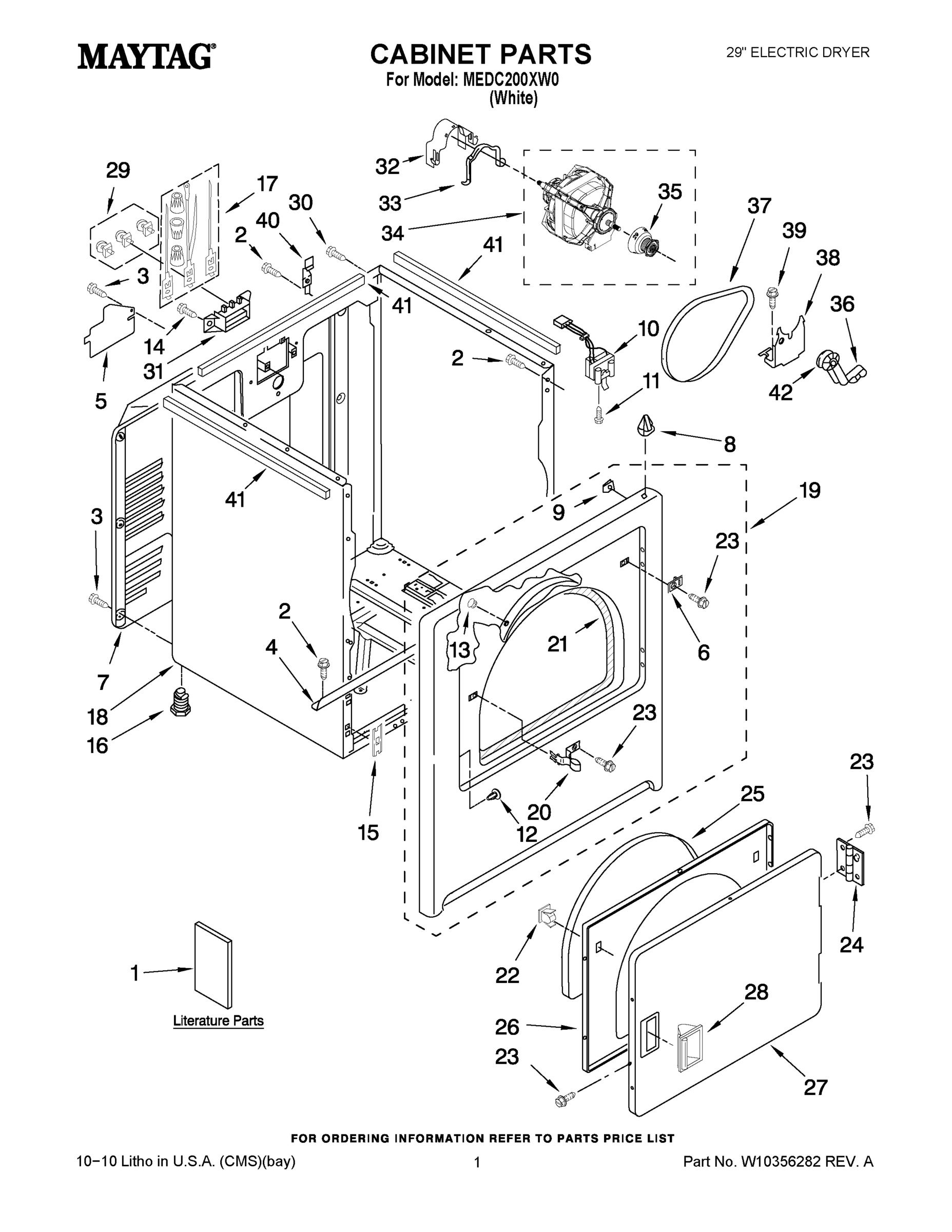 01 - CABINET PARTS