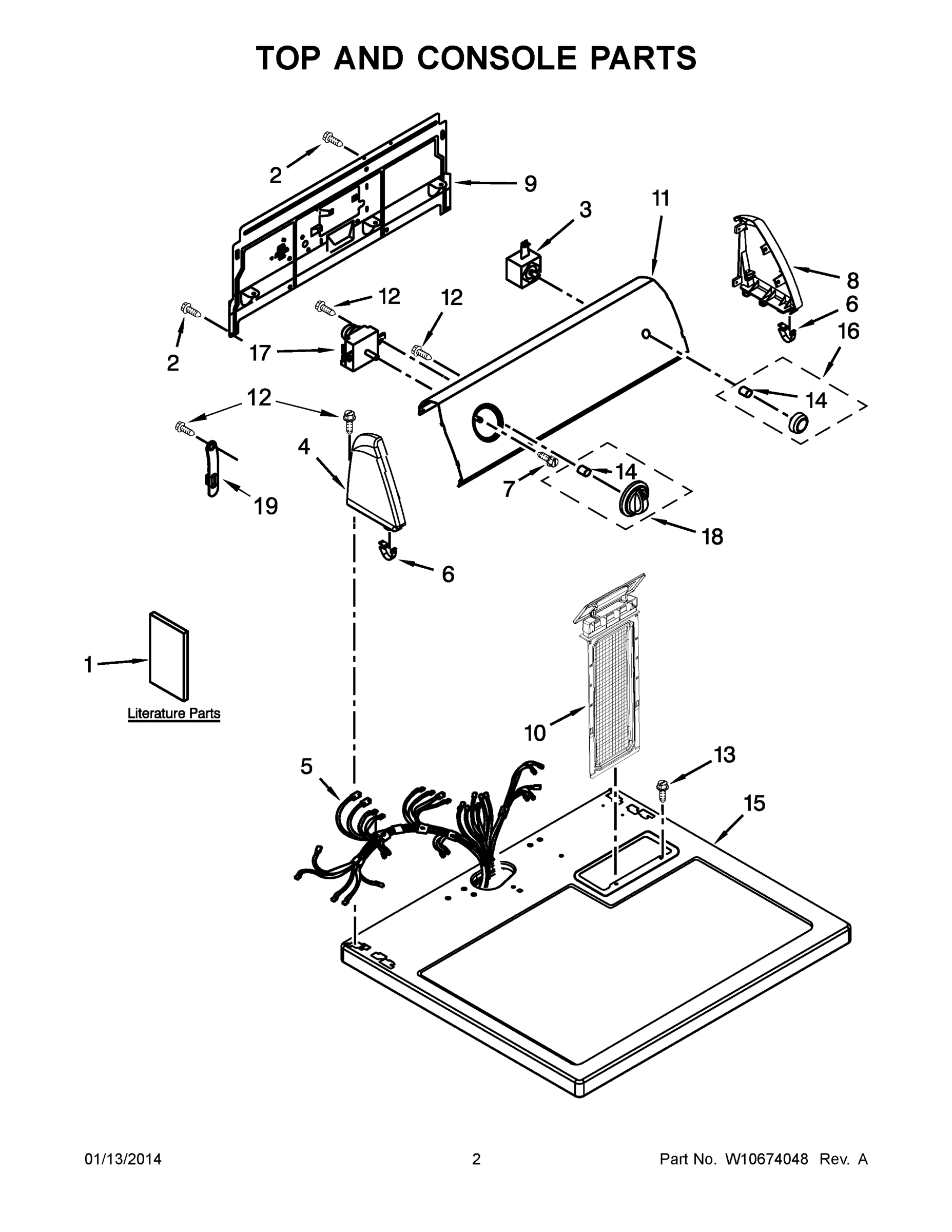 02 - TOP AND CONSOLE PARTS
