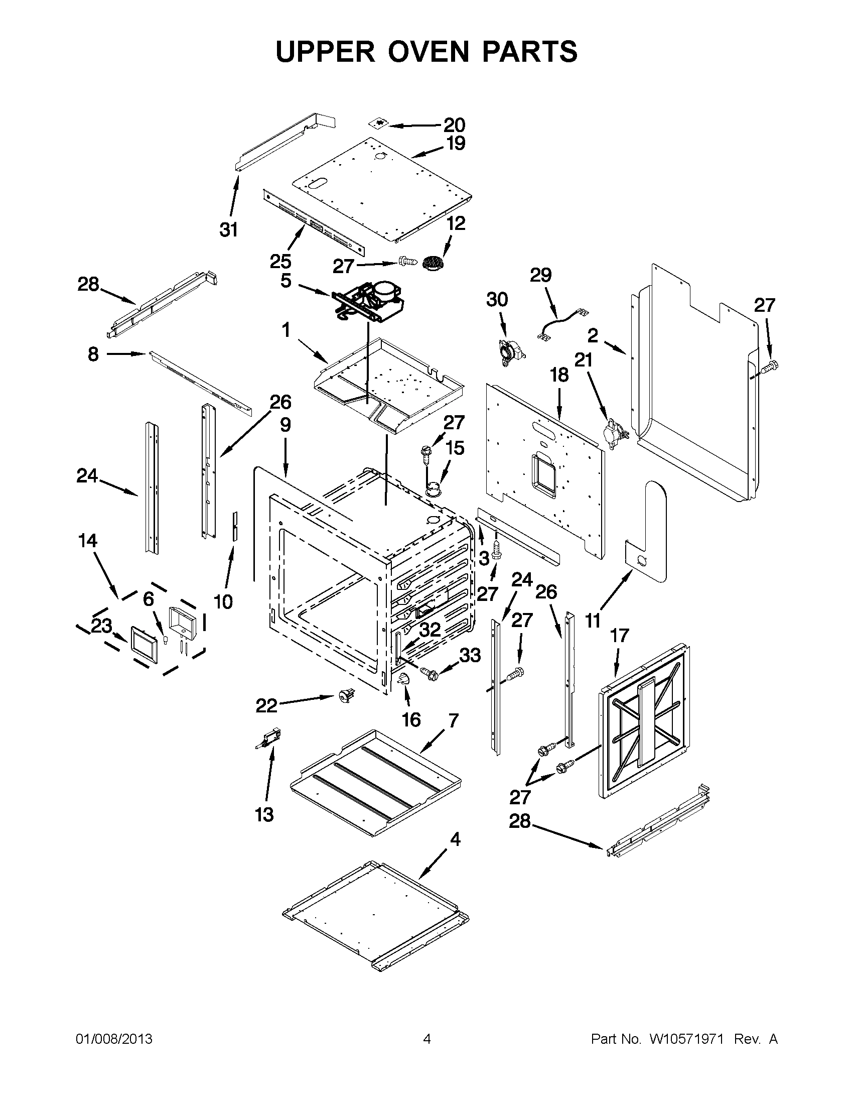 02 - UPPER OVEN PARTS