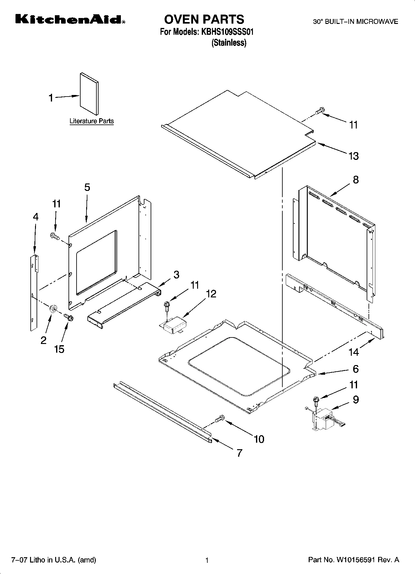 01 - OVEN PARTS