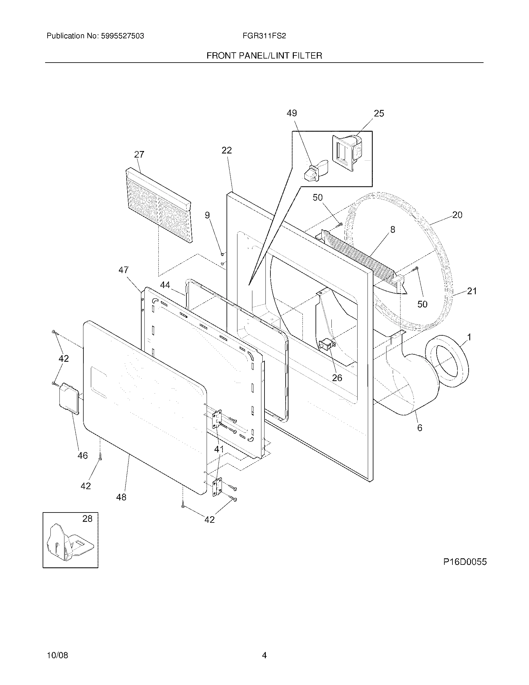 05 - FRONT PANEL/LINT FILTER