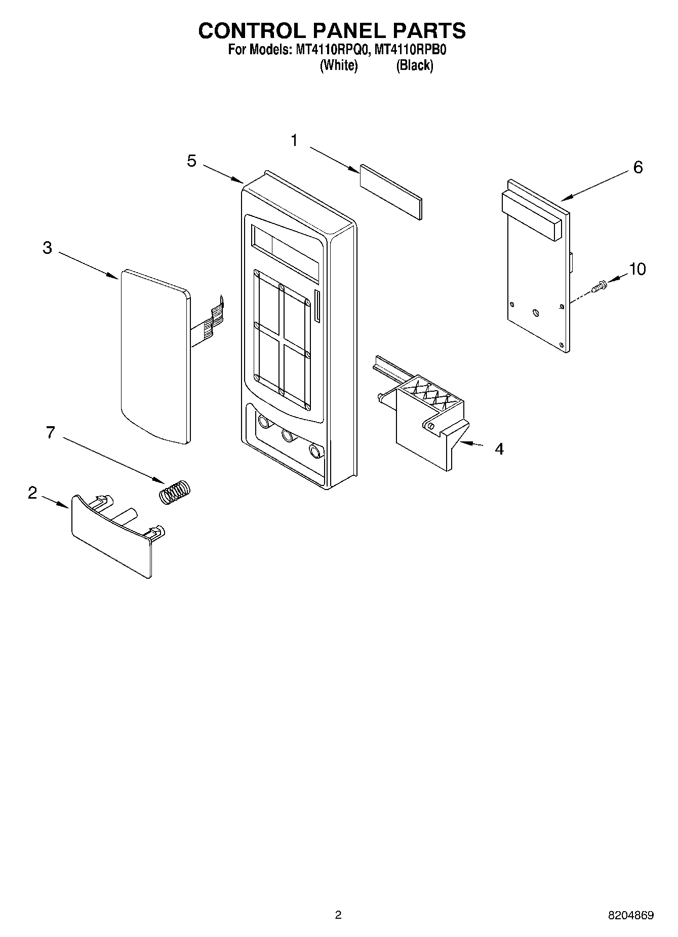 02 - CONTROL PANEL PARTS