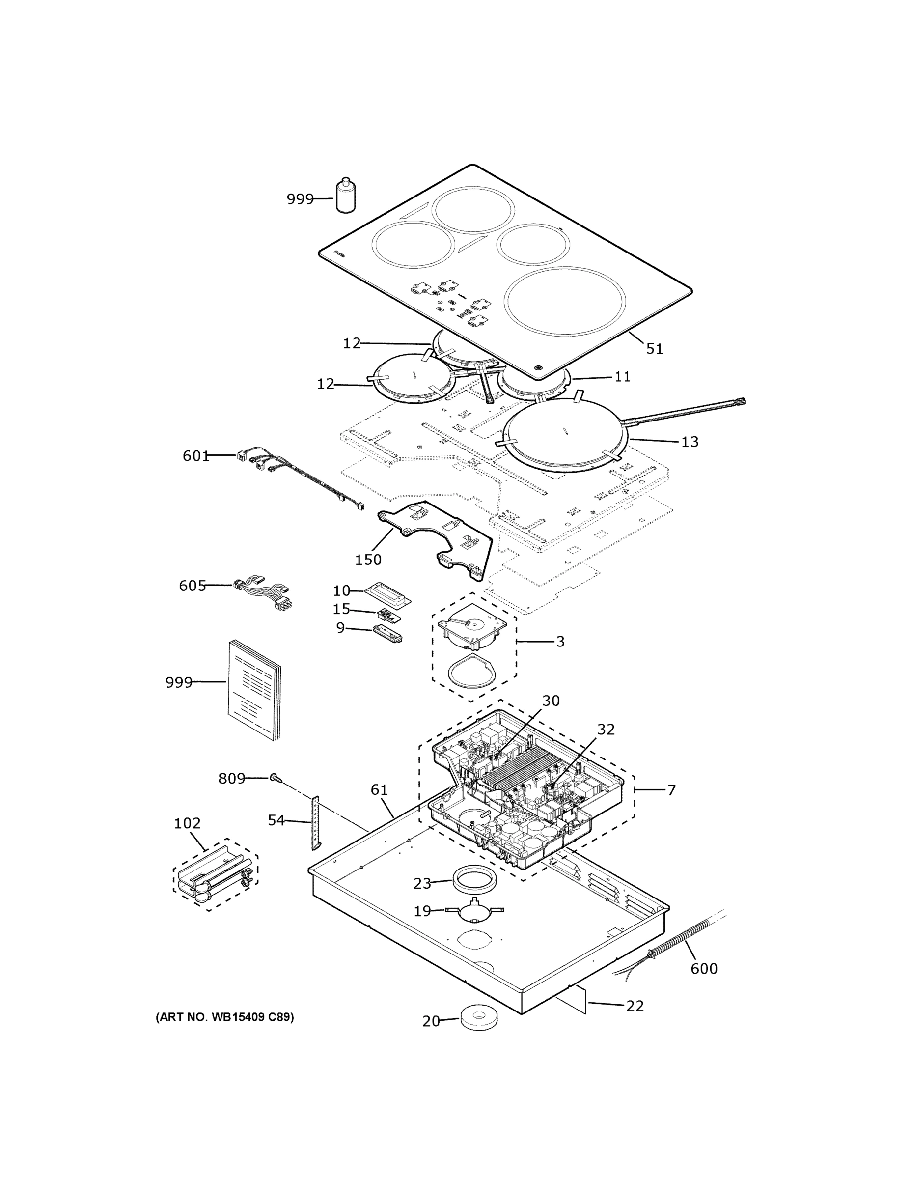 CONTROL PANEL & COOKTOP
