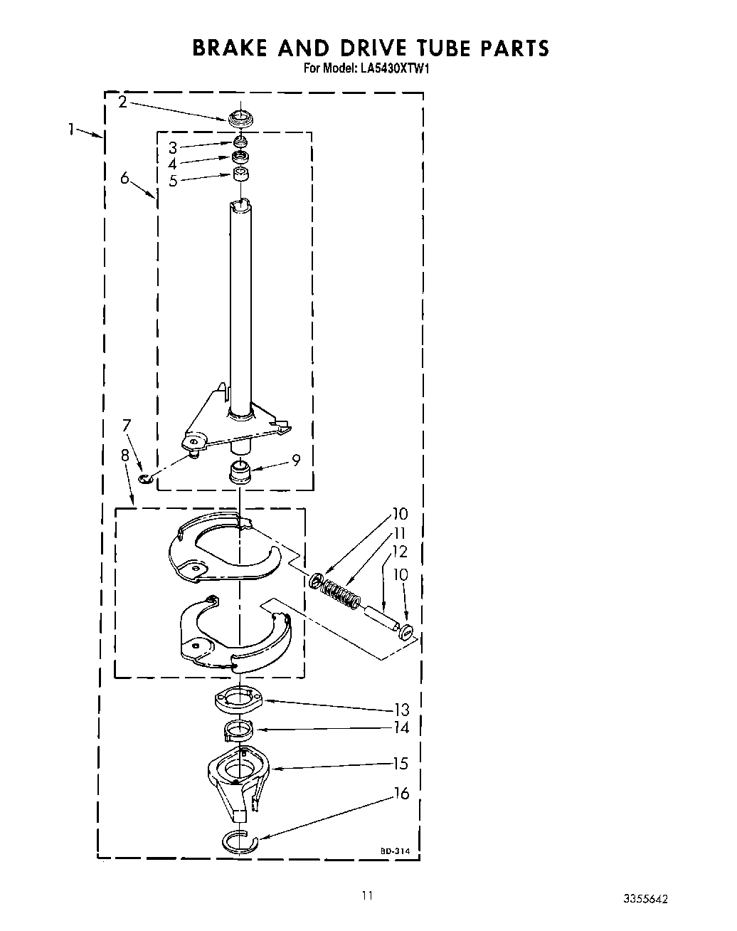 10 - BRAKE AND DRIVE TUBE