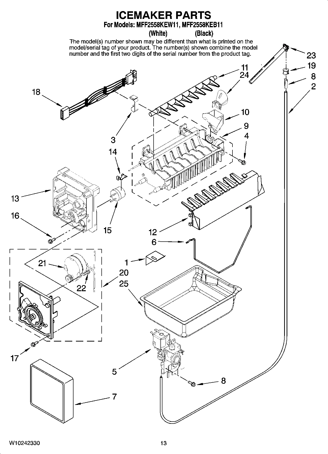 08 - ICEMAKER PARTS, OPTIONAL PARTS