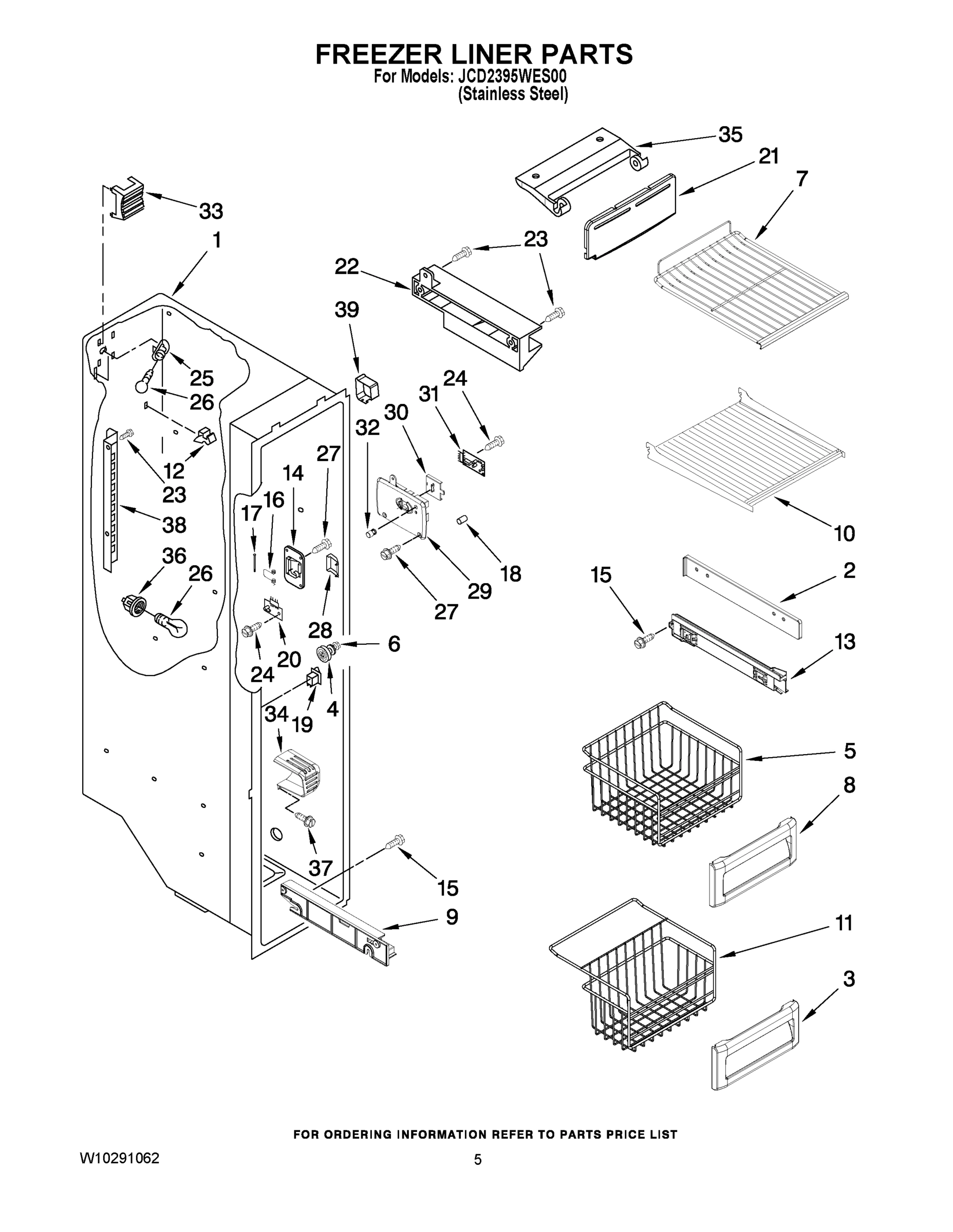 04 - FREEZER LINER PARTS