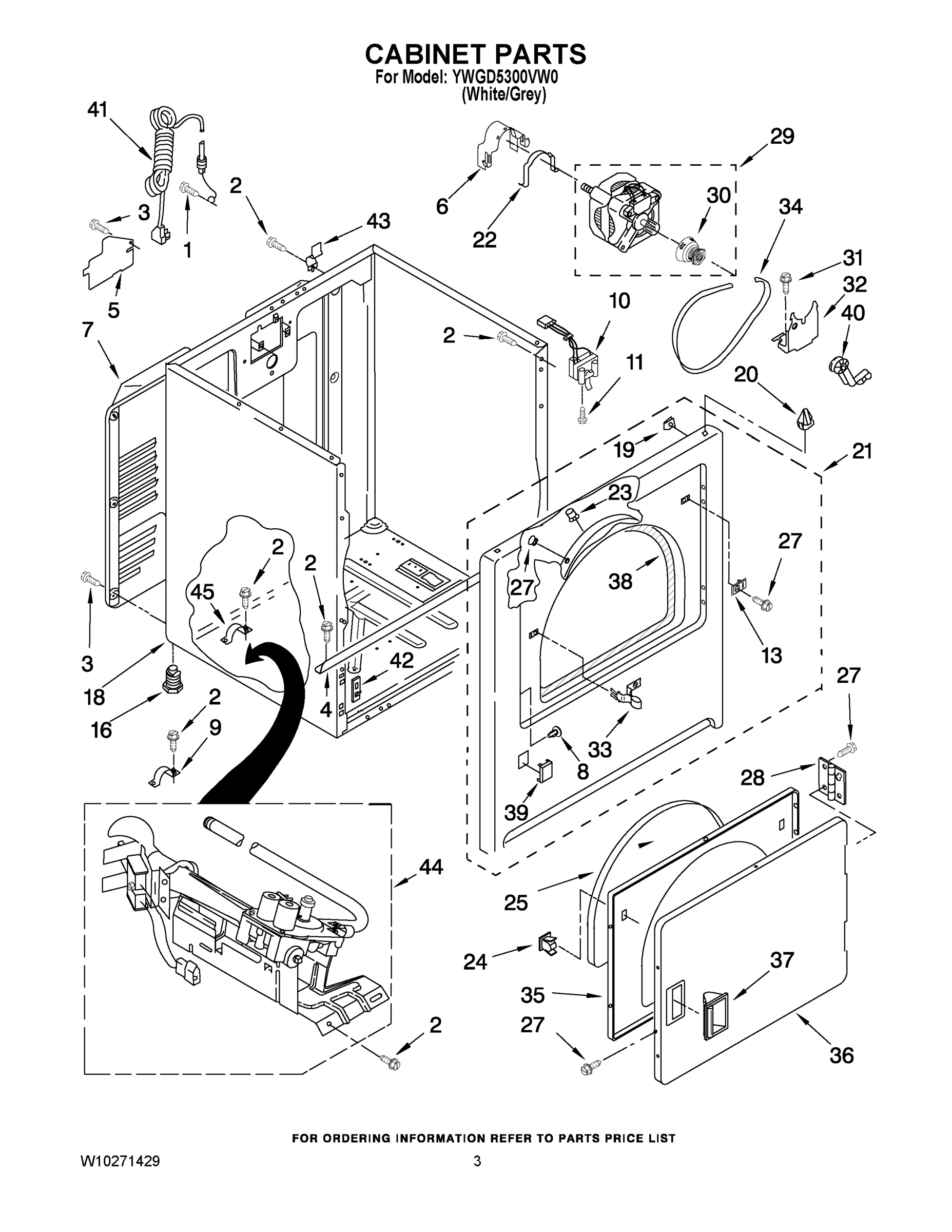 02 - CABINET PARTS