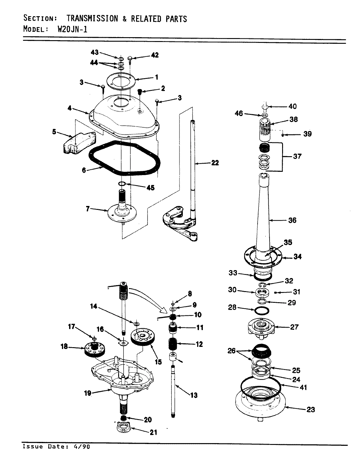 10 - TRANSMISSION & RELATED PARTS (REV. E-F)
