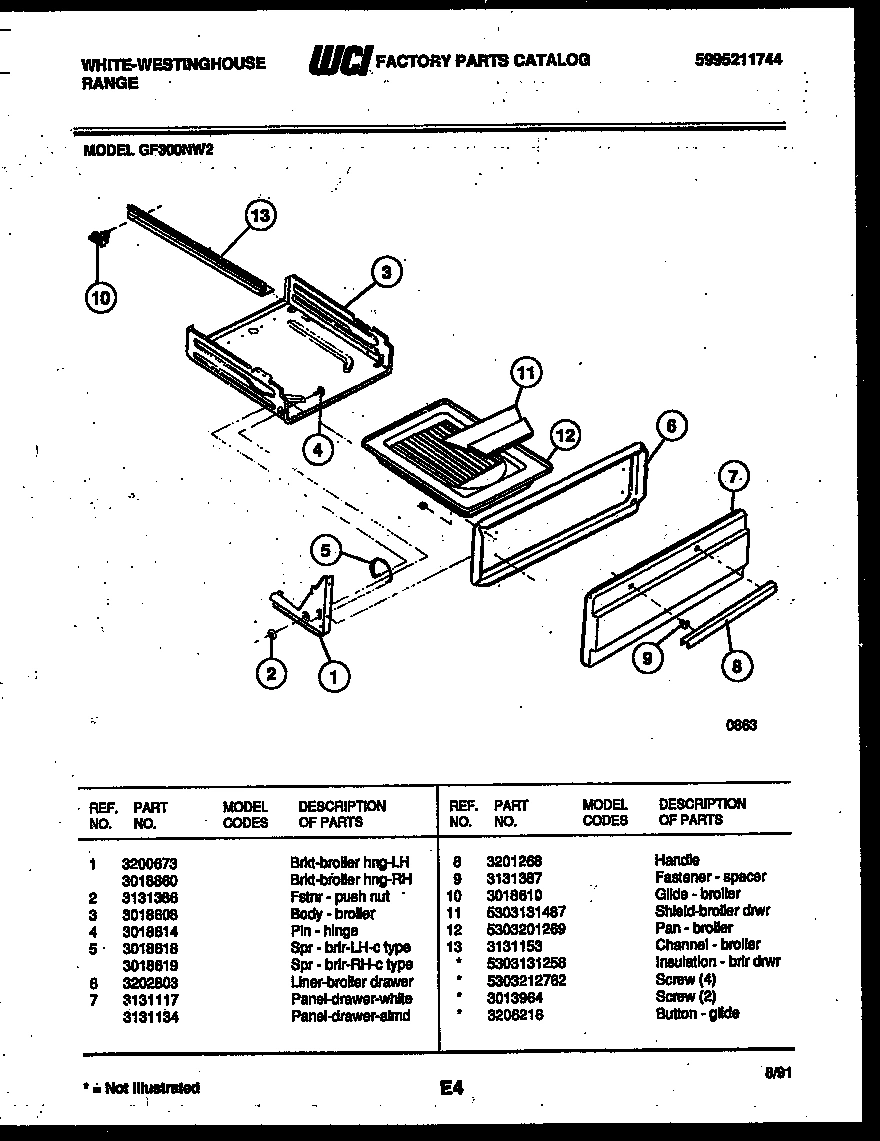 05 - BROILER DRAWER PARTS