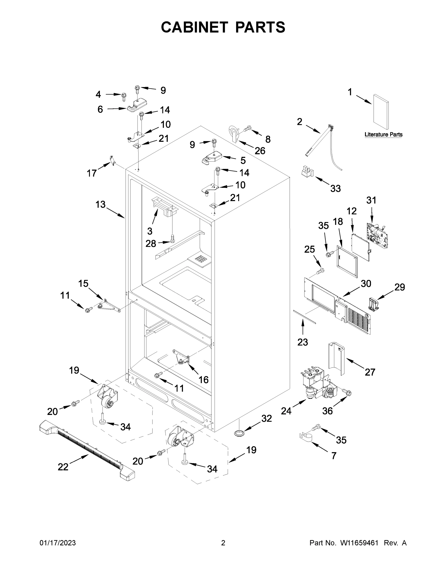 02 - CABINET PARTS