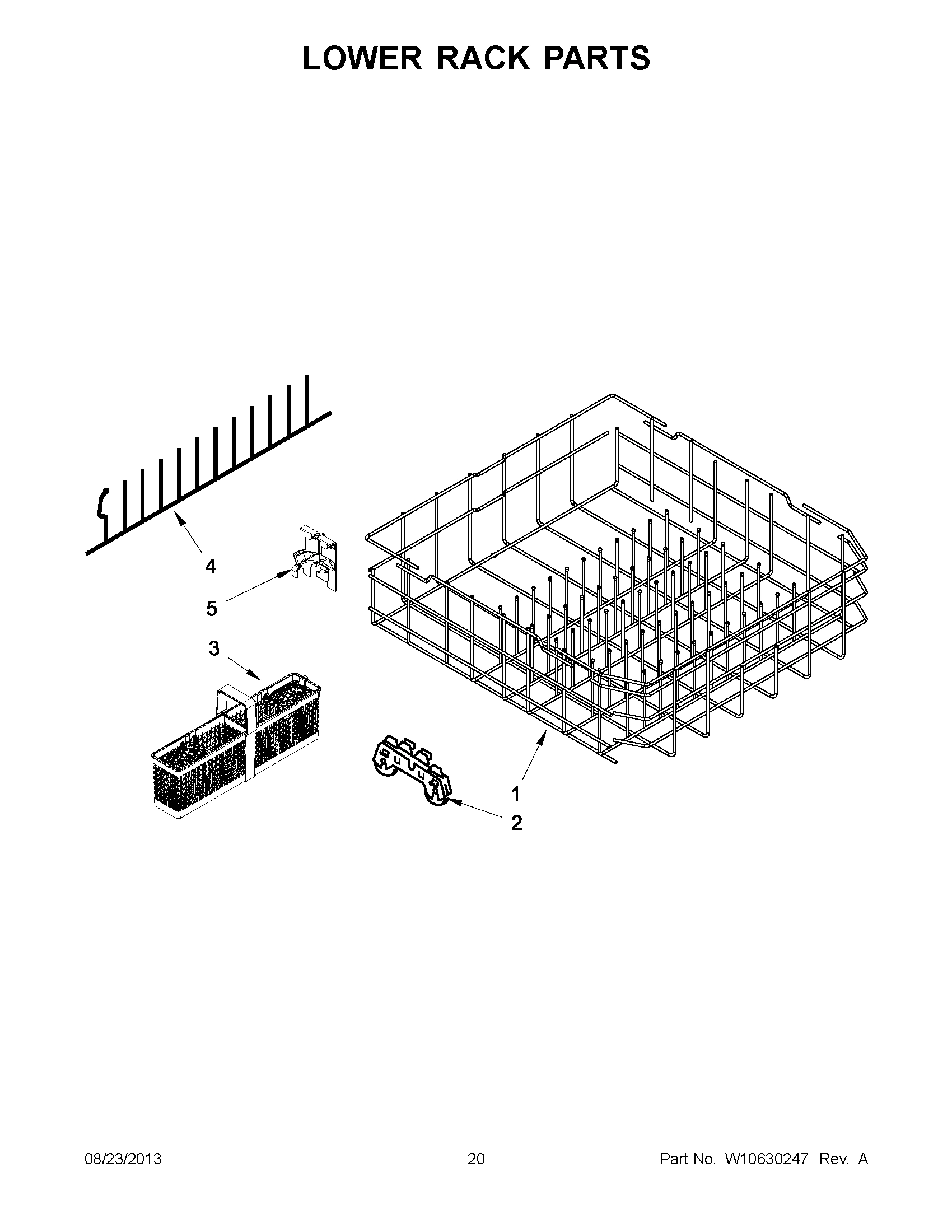 11 - LOWER RACK PARTS