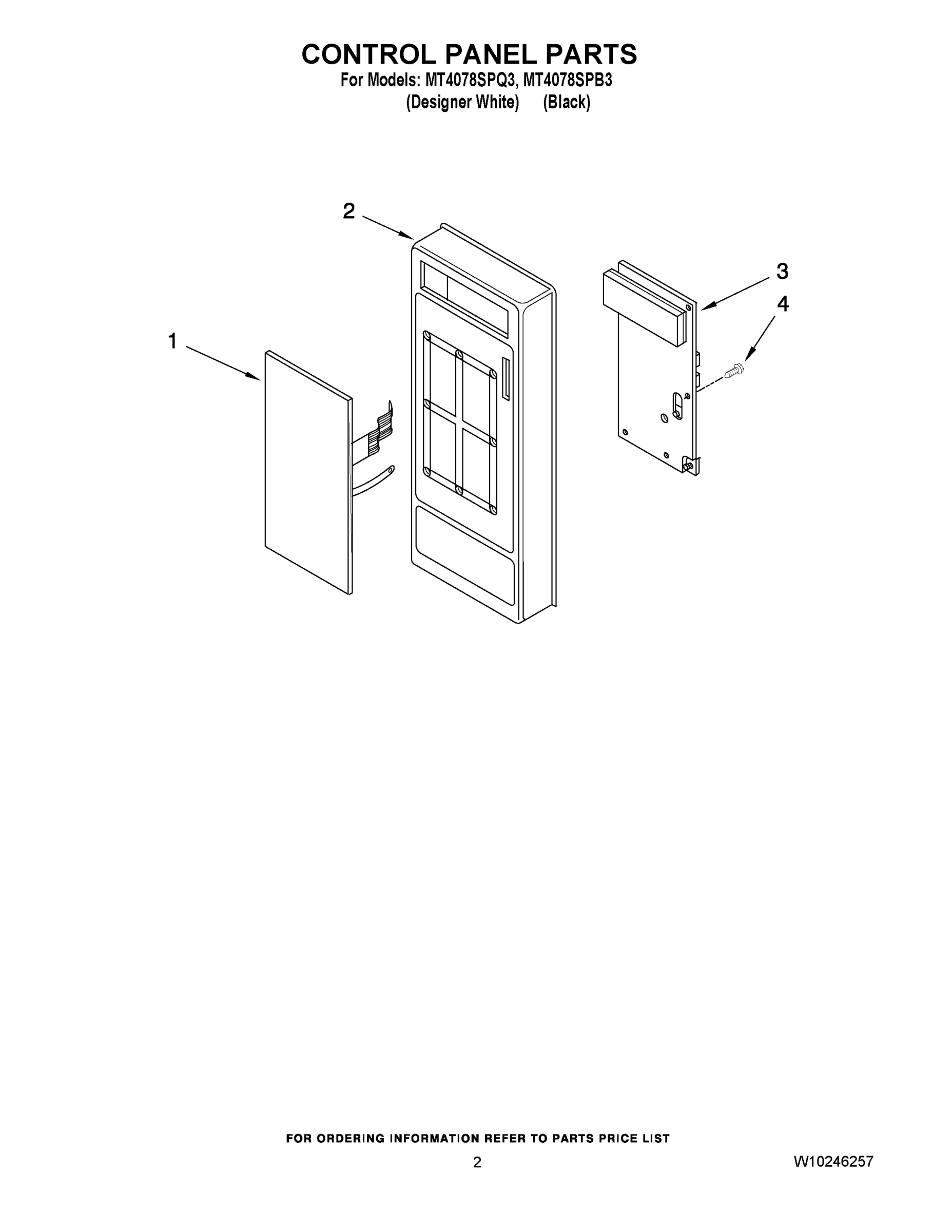 02 - CONTROL PANEL PARTS