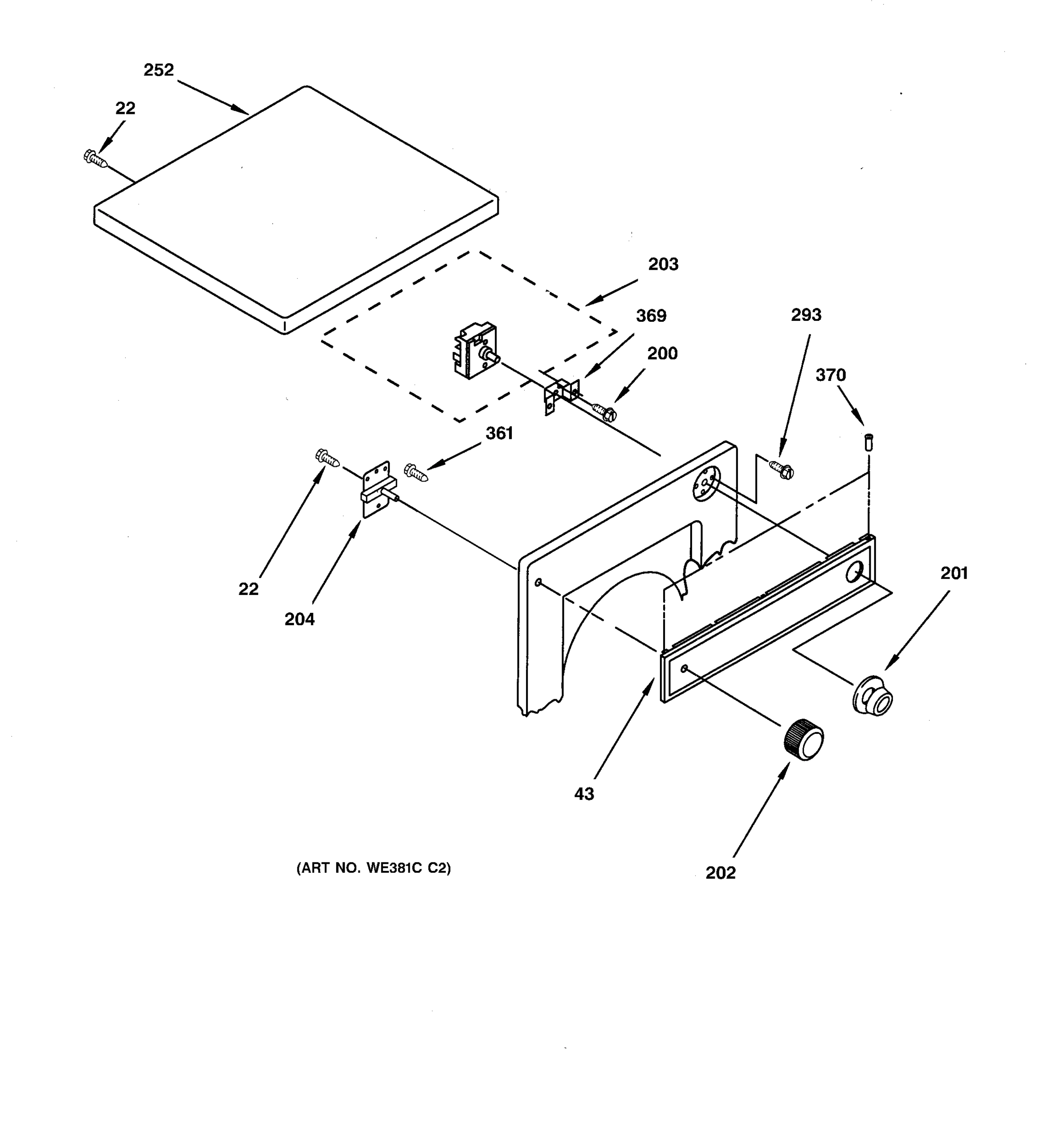 TOP & CONTROL PANEL PARTS