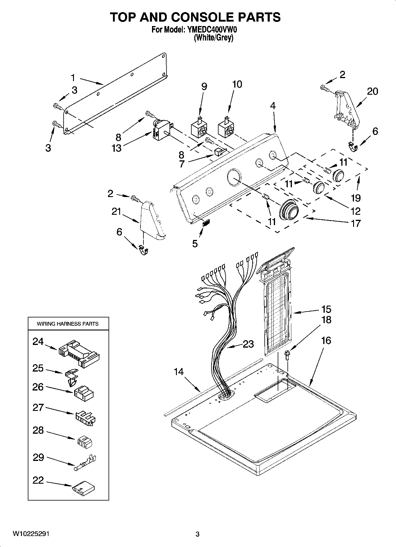 02 - TOP AND CONSOLE PARTS