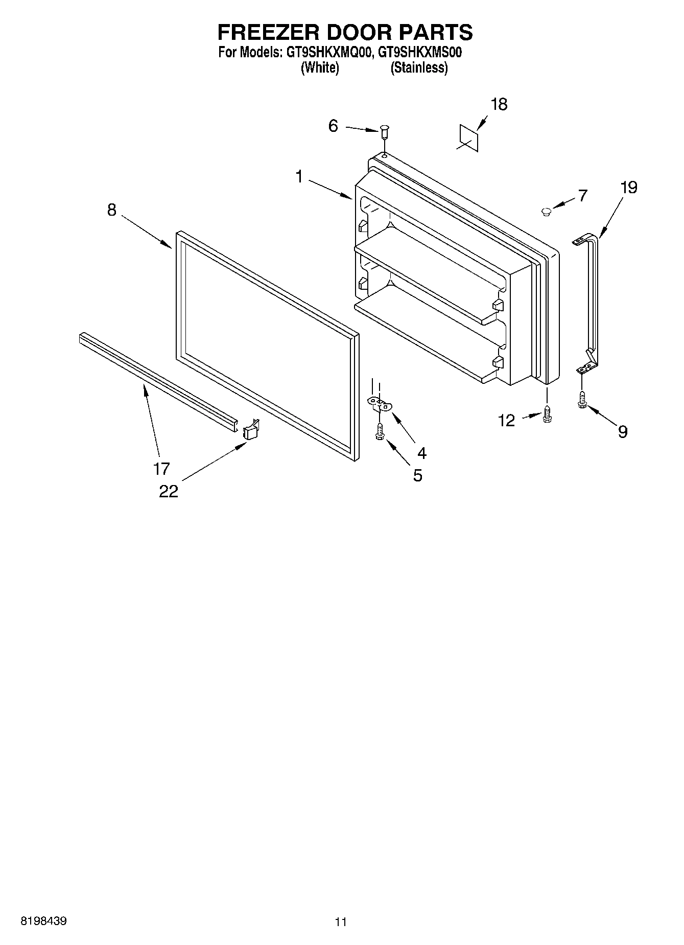 06 - FREEZER DOOR PARTS